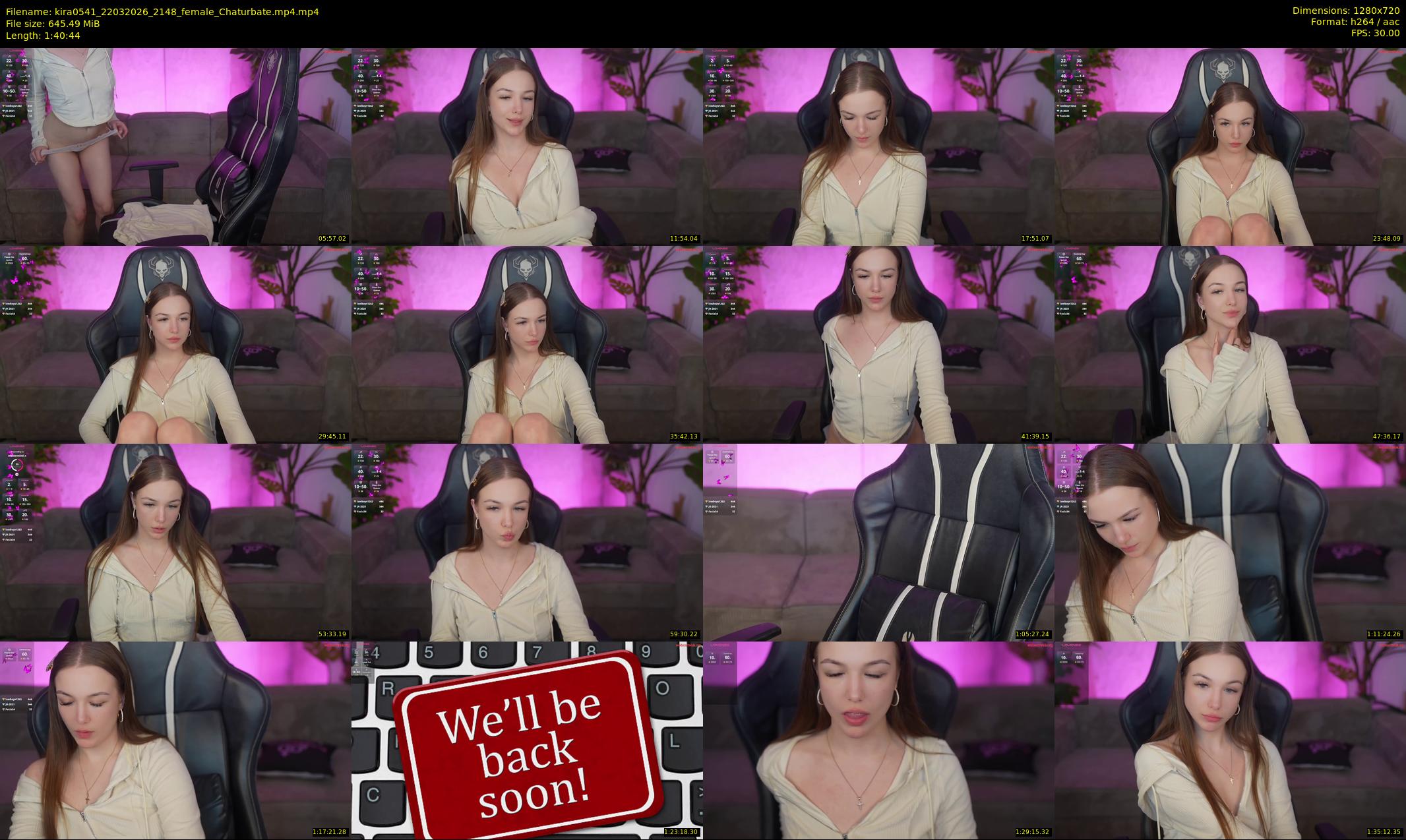 kira0541 — 101 minute Chaturbate couple cam show recording, 720p, Mar 22, 2026