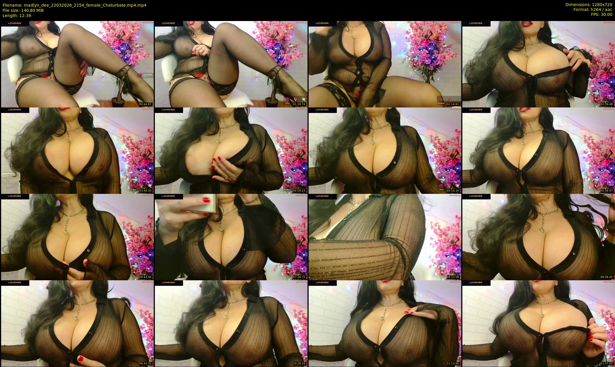 madlyn_dee — 13 minute Chaturbate female cam show recording, 720p, Mar 22, 2026