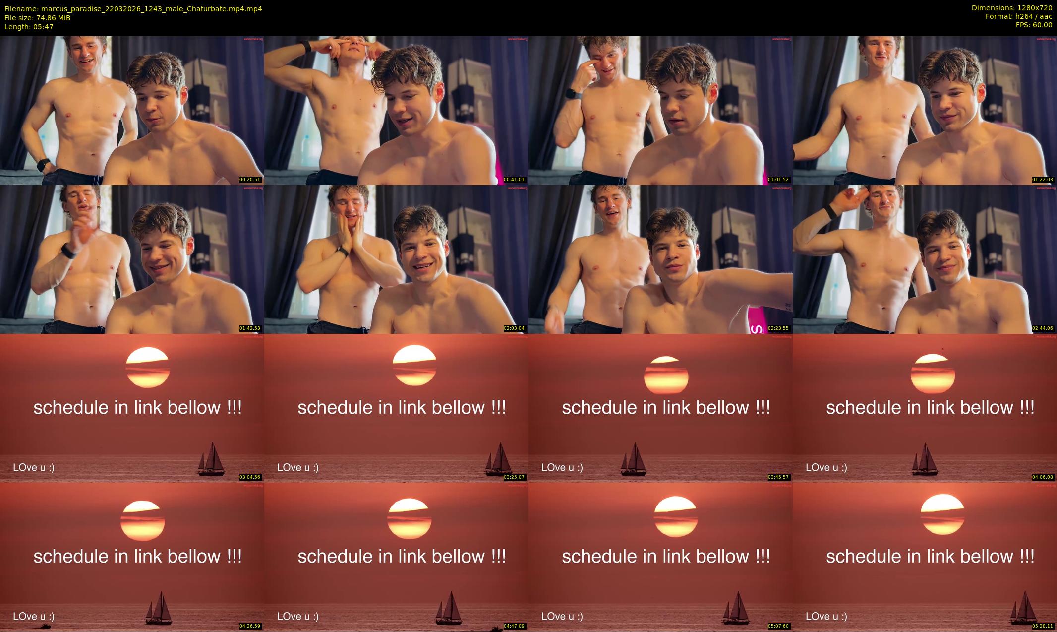 marcus_paradise — 6 minute Chaturbate male cam show recording, 720p, Mar 22, 2026