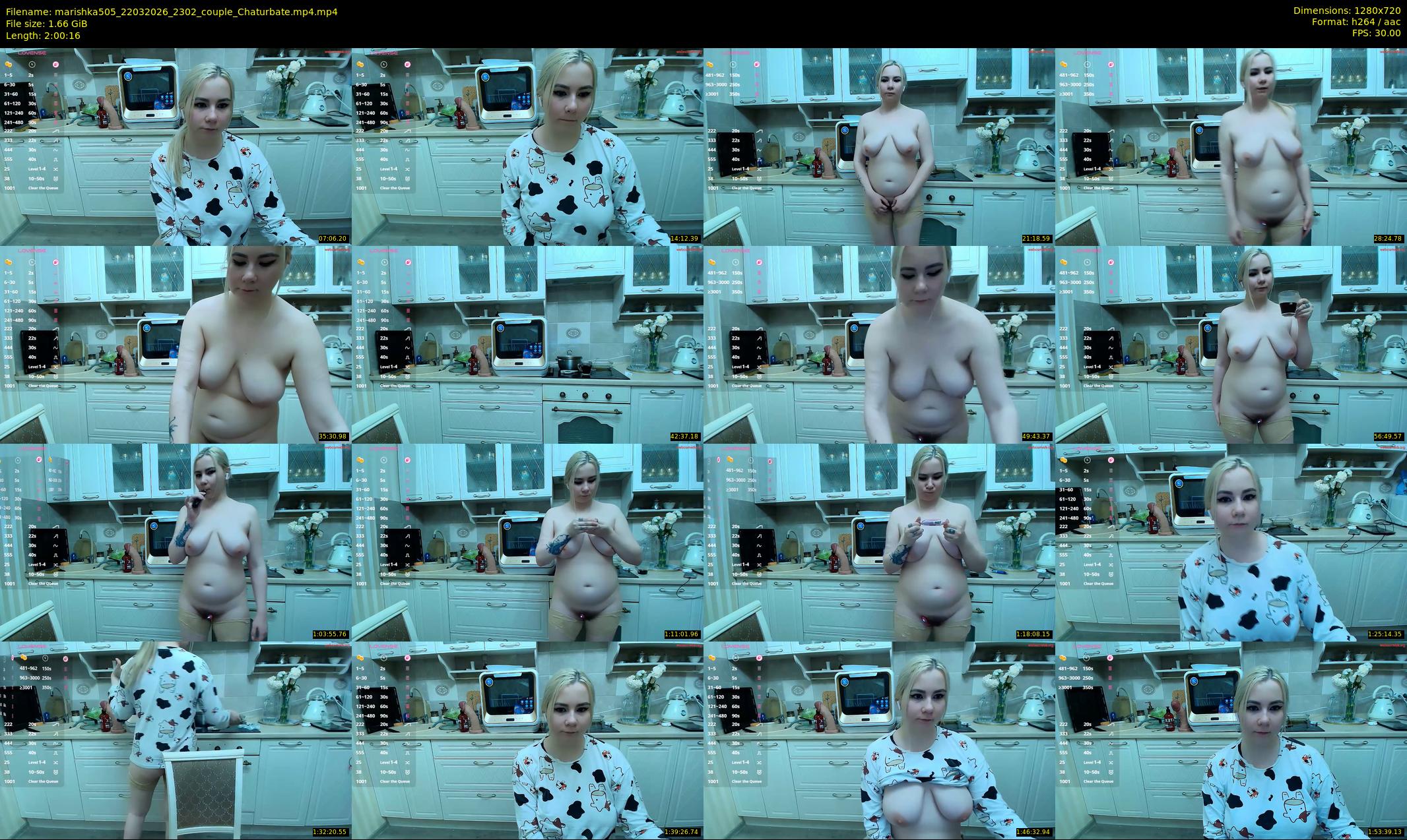 marishka505 — 121 minute Chaturbate female cam show recording, 720p, Mar 22, 2026