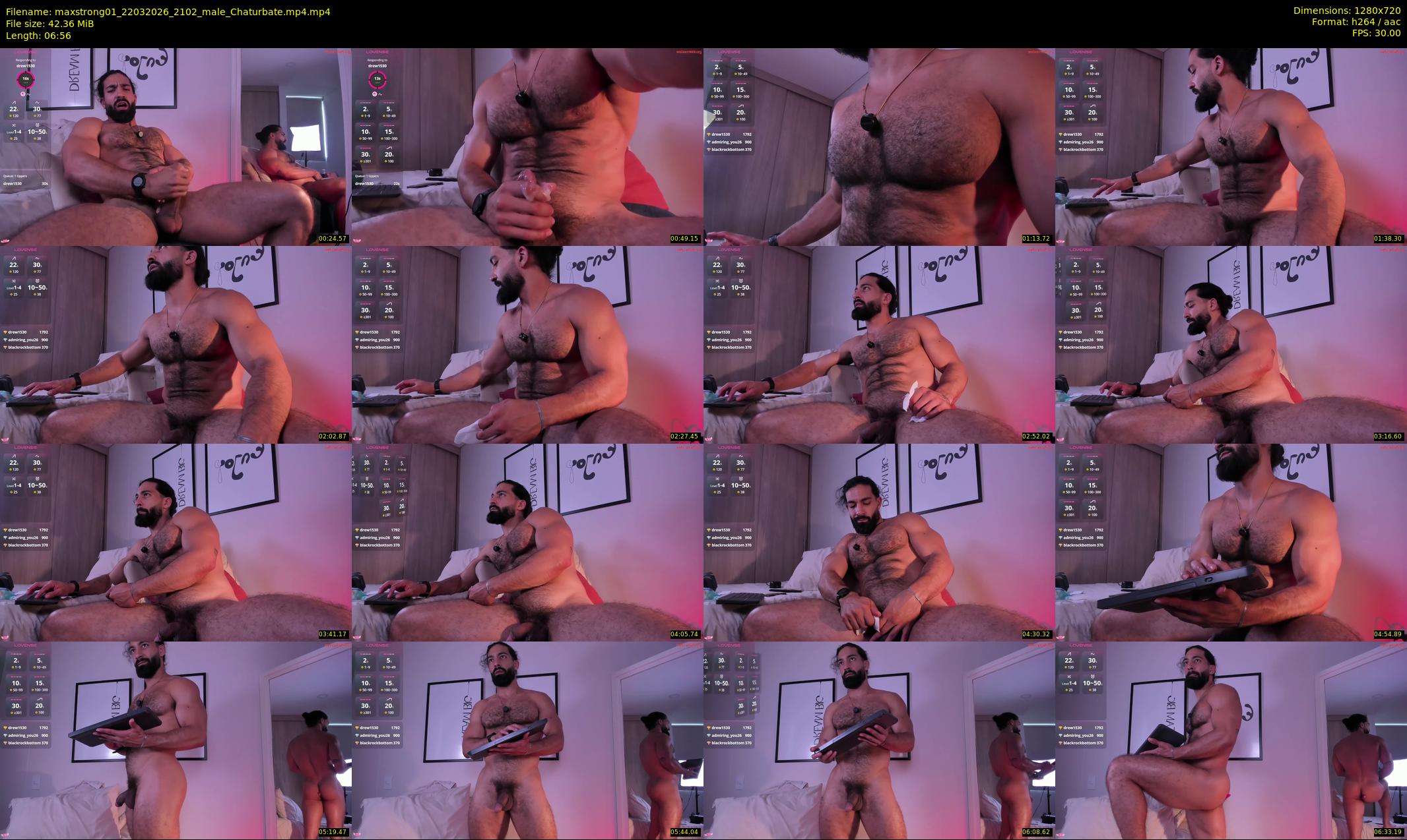 maxstrong01 — 7 minute Chaturbate male cam show recording, 720p, Mar 22, 2026