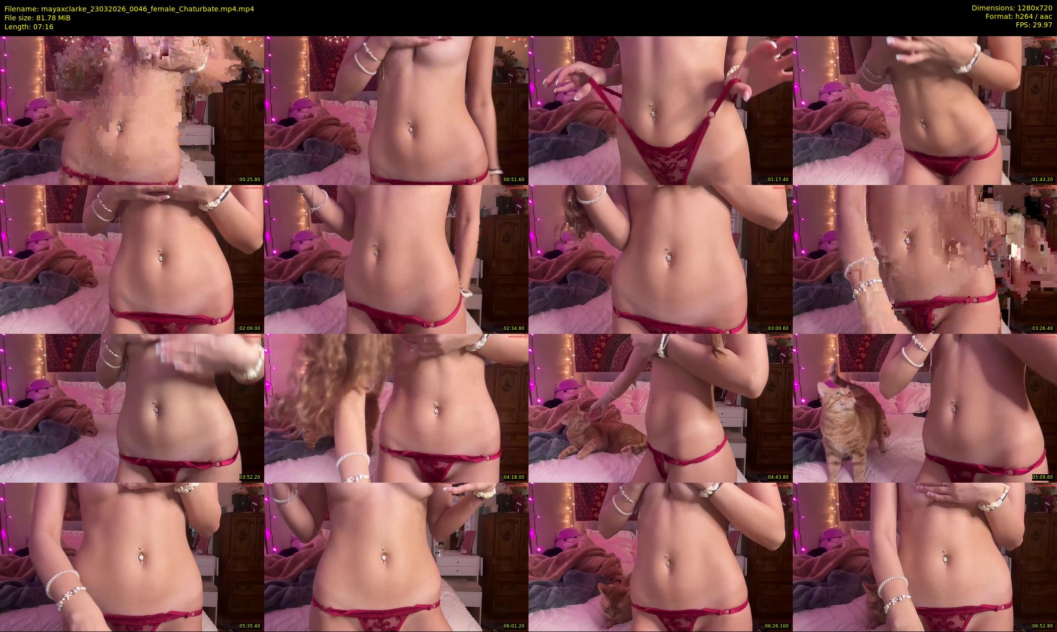 mayaxclarke — 8 minute Chaturbate female cam show recording, 720p, Mar 23, 2026