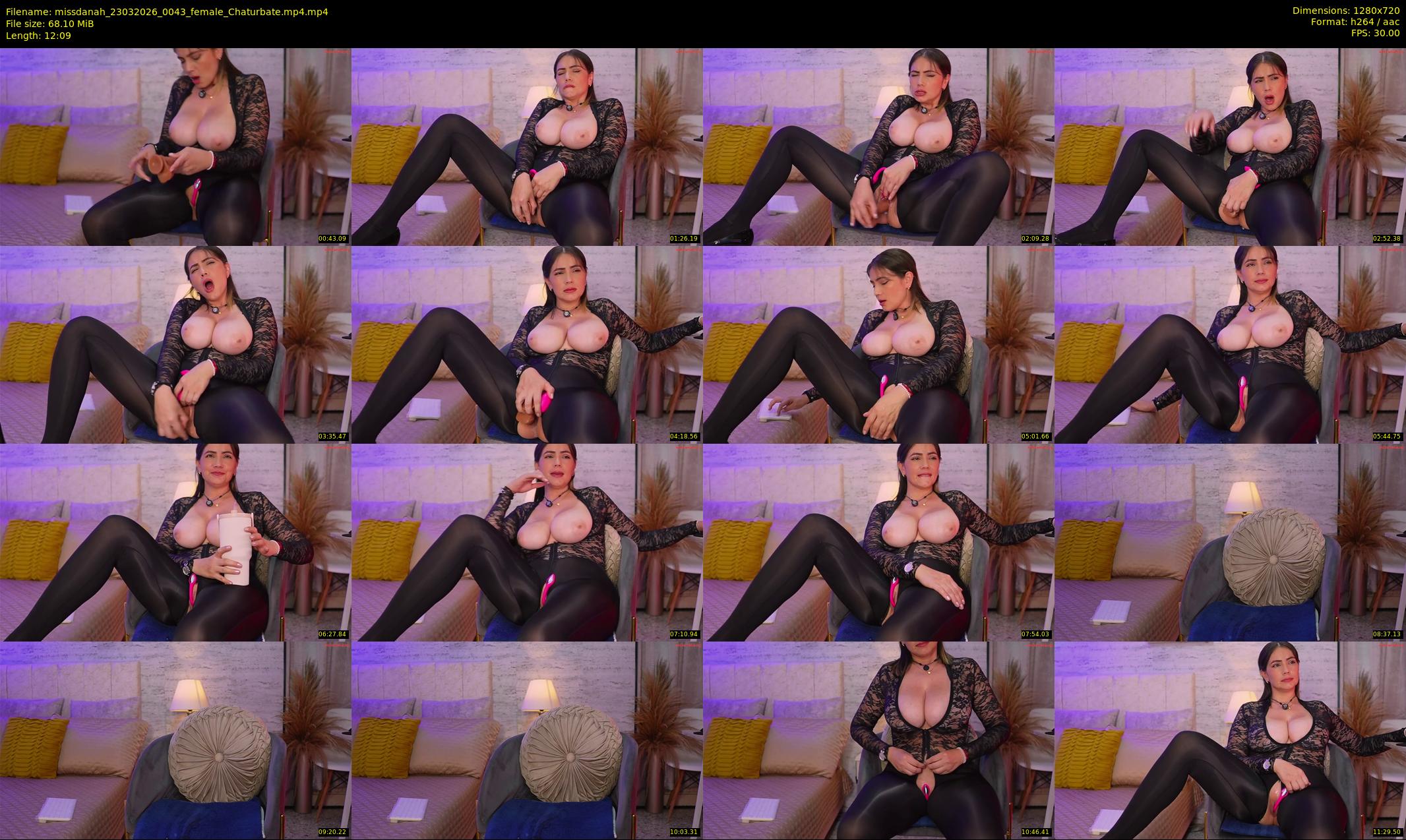 missdanah — 13 minute Chaturbate female cam show recording, 720p, Mar 23, 2026