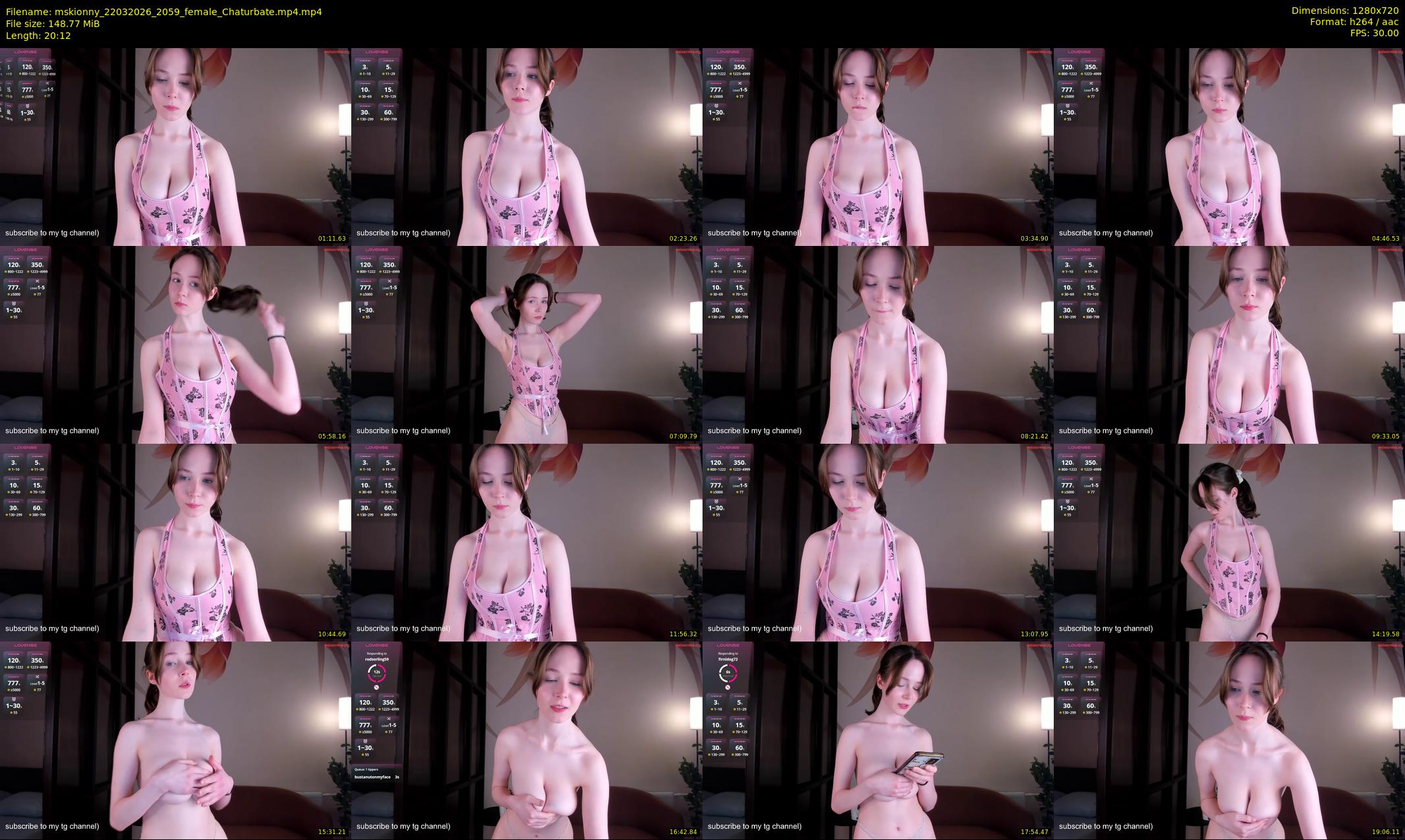 mskionny — 21 minute Chaturbate female cam show recording, 720p, Mar 22, 2026