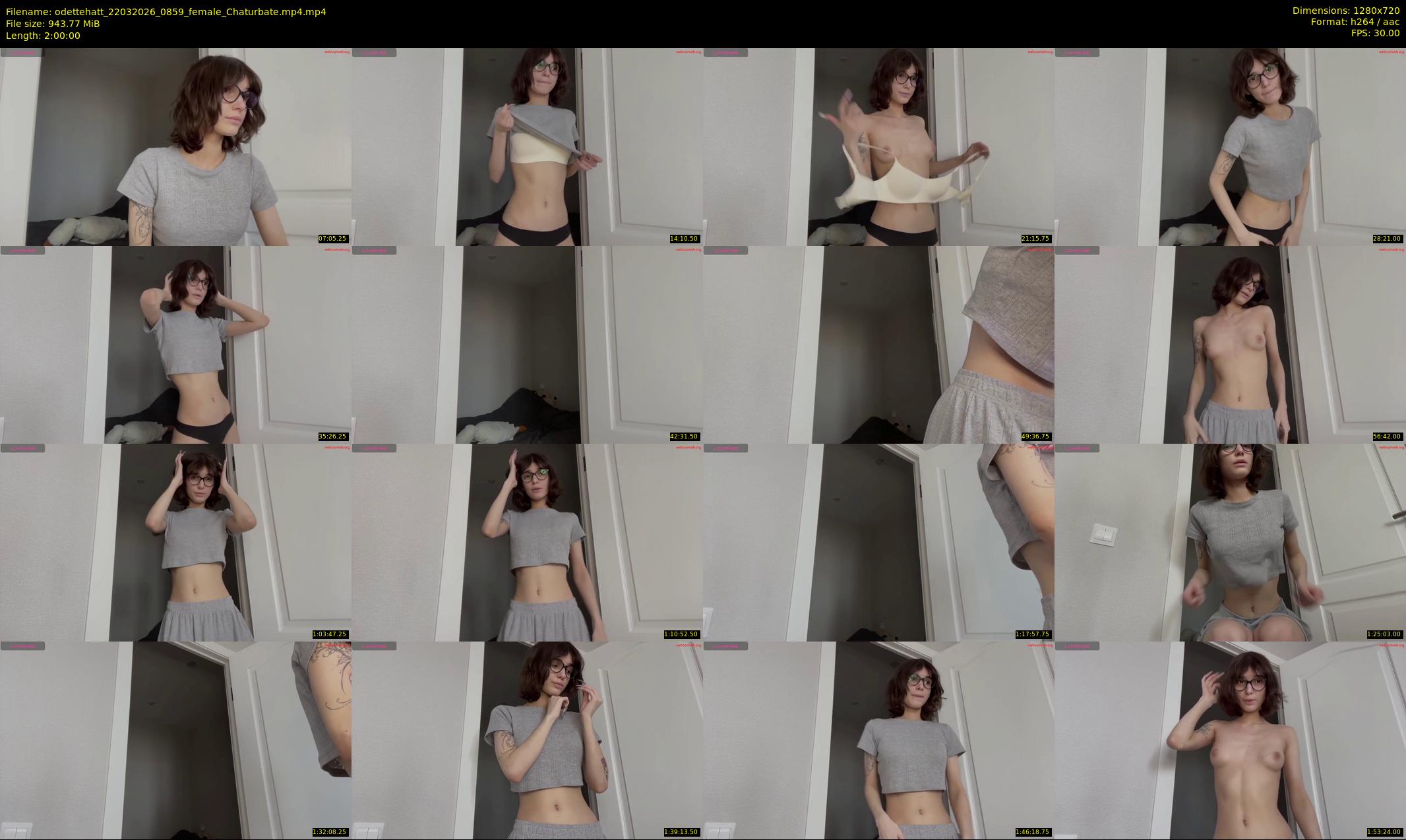 odettehatt — 120 minute Chaturbate female cam show recording, 720p, Mar 22, 2026