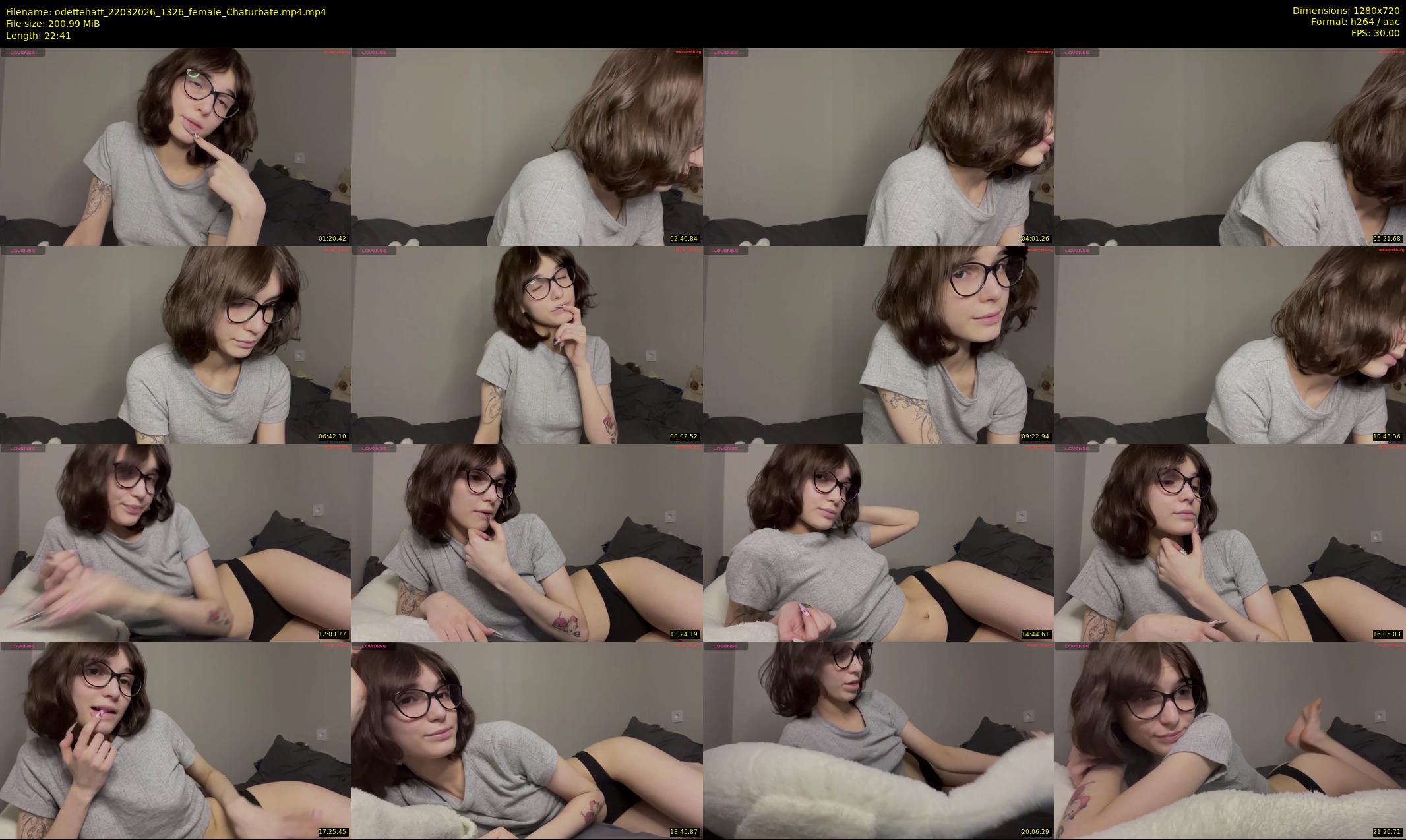 odettehatt — 23 minute Chaturbate female cam show recording, 720p, Mar 22, 2026