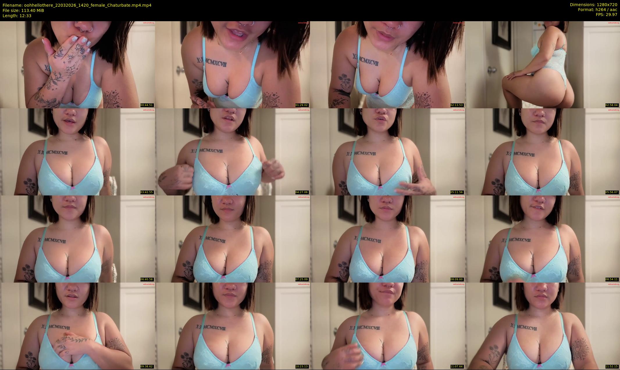 oohhellothere — 13 minute Chaturbate female cam show recording, 720p, Mar 22, 2026
