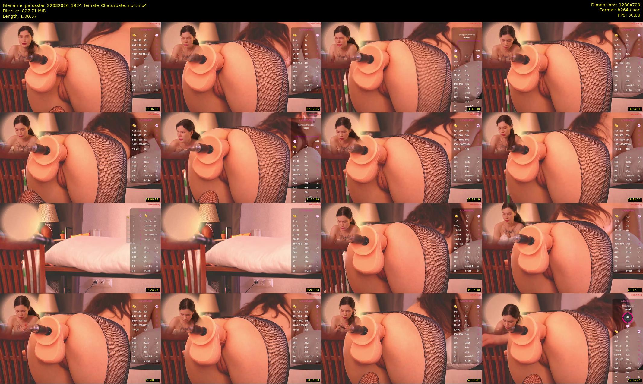pafosstar — 61 minute Chaturbate female cam show recording, 720p, Mar 22, 2026