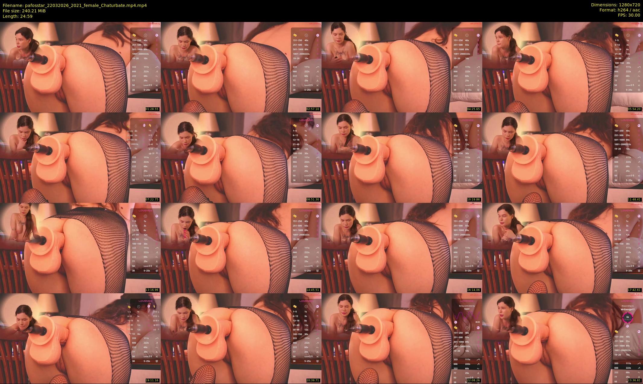 pafosstar — 25 minute Chaturbate female cam show recording, 720p, Mar 22, 2026