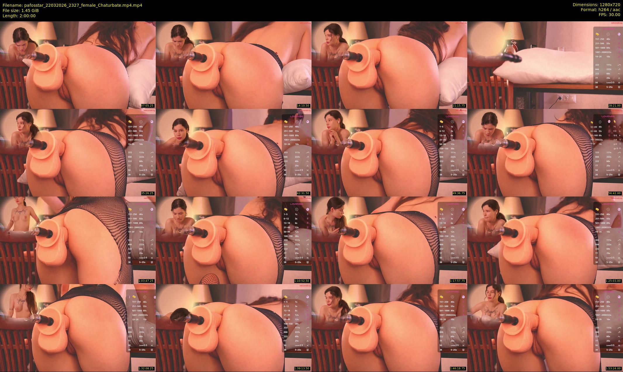 pafosstar — 120 minute Chaturbate female cam show recording, 720p, Mar 22, 2026