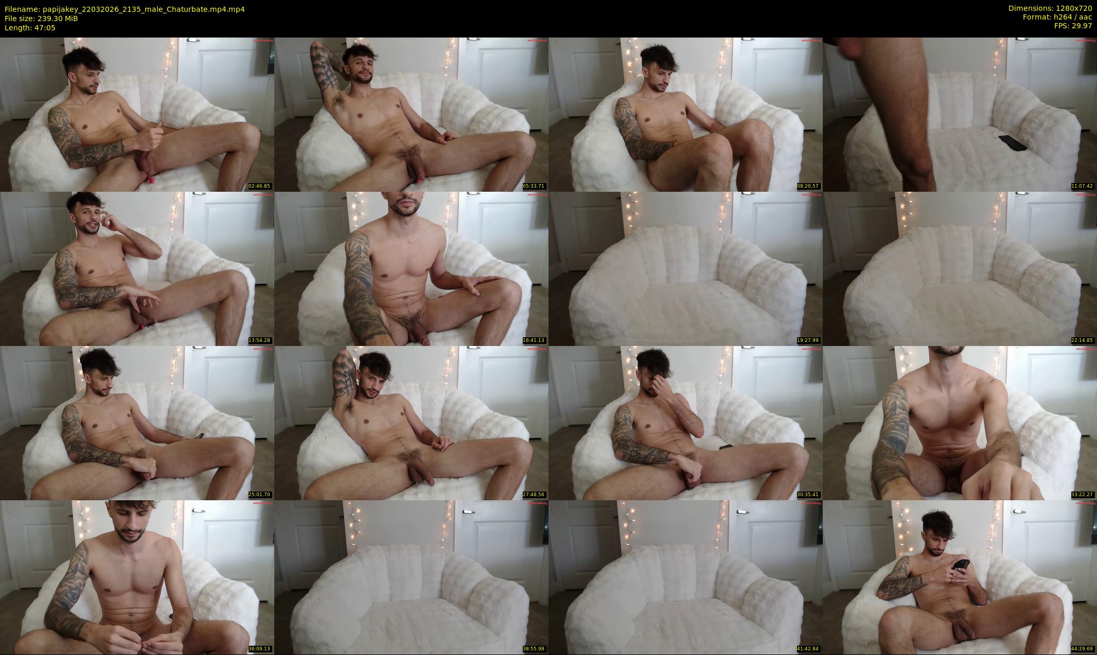 papijakey — 48 minute Chaturbate male cam show recording, 720p, Mar 22, 2026