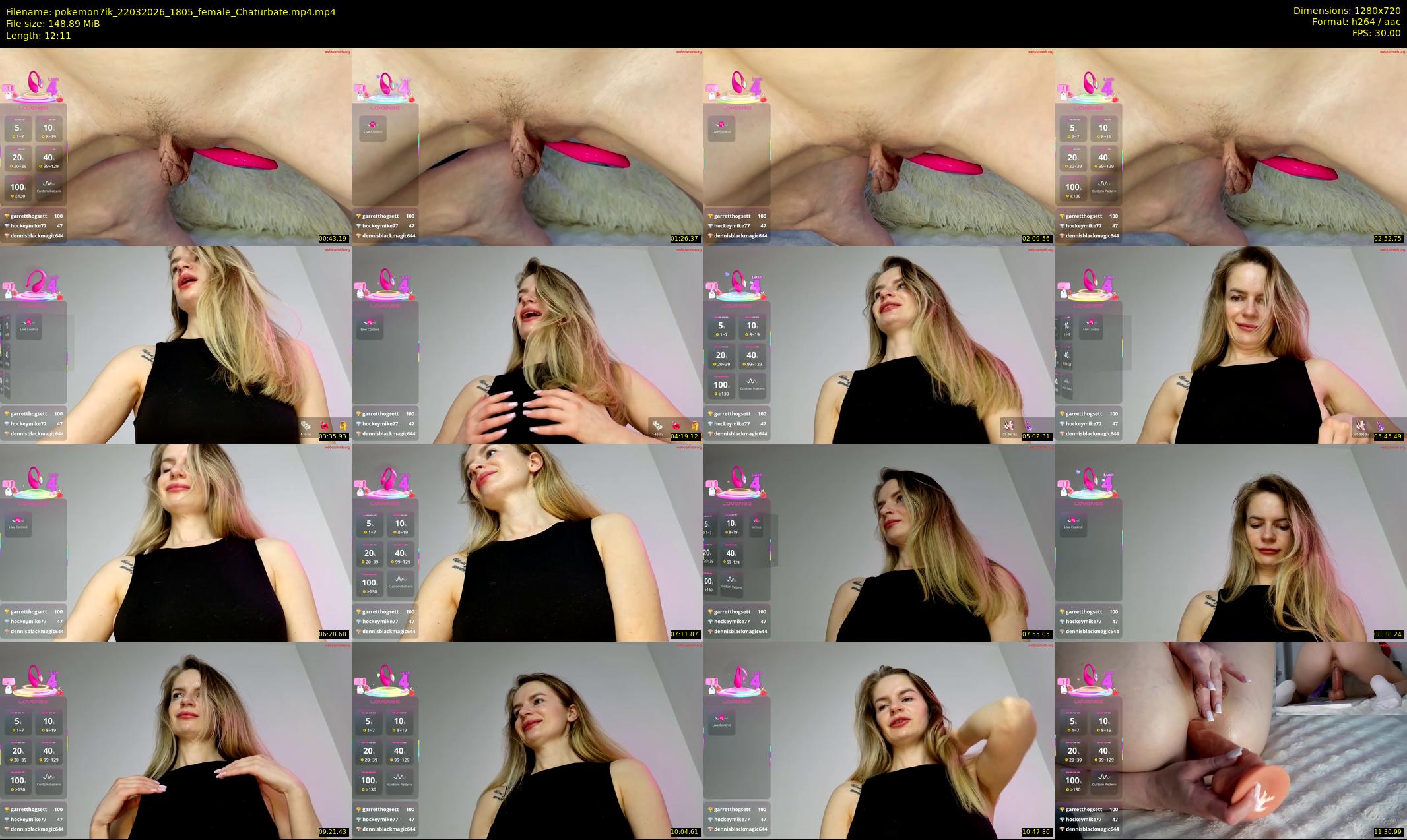 pokemon7ik — 13 minute Chaturbate couple cam show recording, 720p, Mar 22, 2026