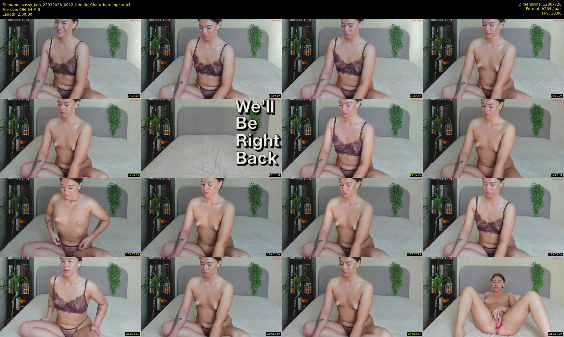 sassy_jam — 120 minute Chaturbate female cam show recording, 720p, Mar 22, 2026