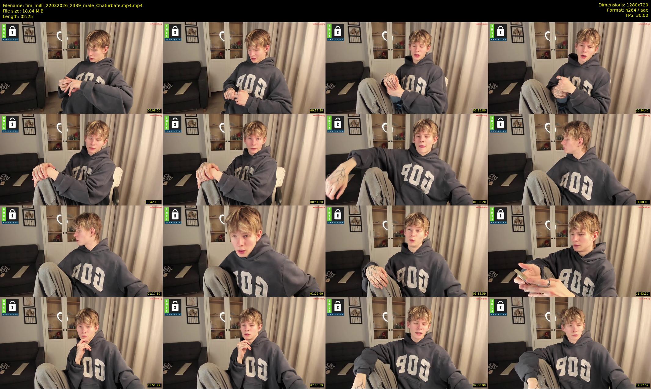 tim_milll — 3 minute Chaturbate male cam show recording, 720p, Mar 22, 2026