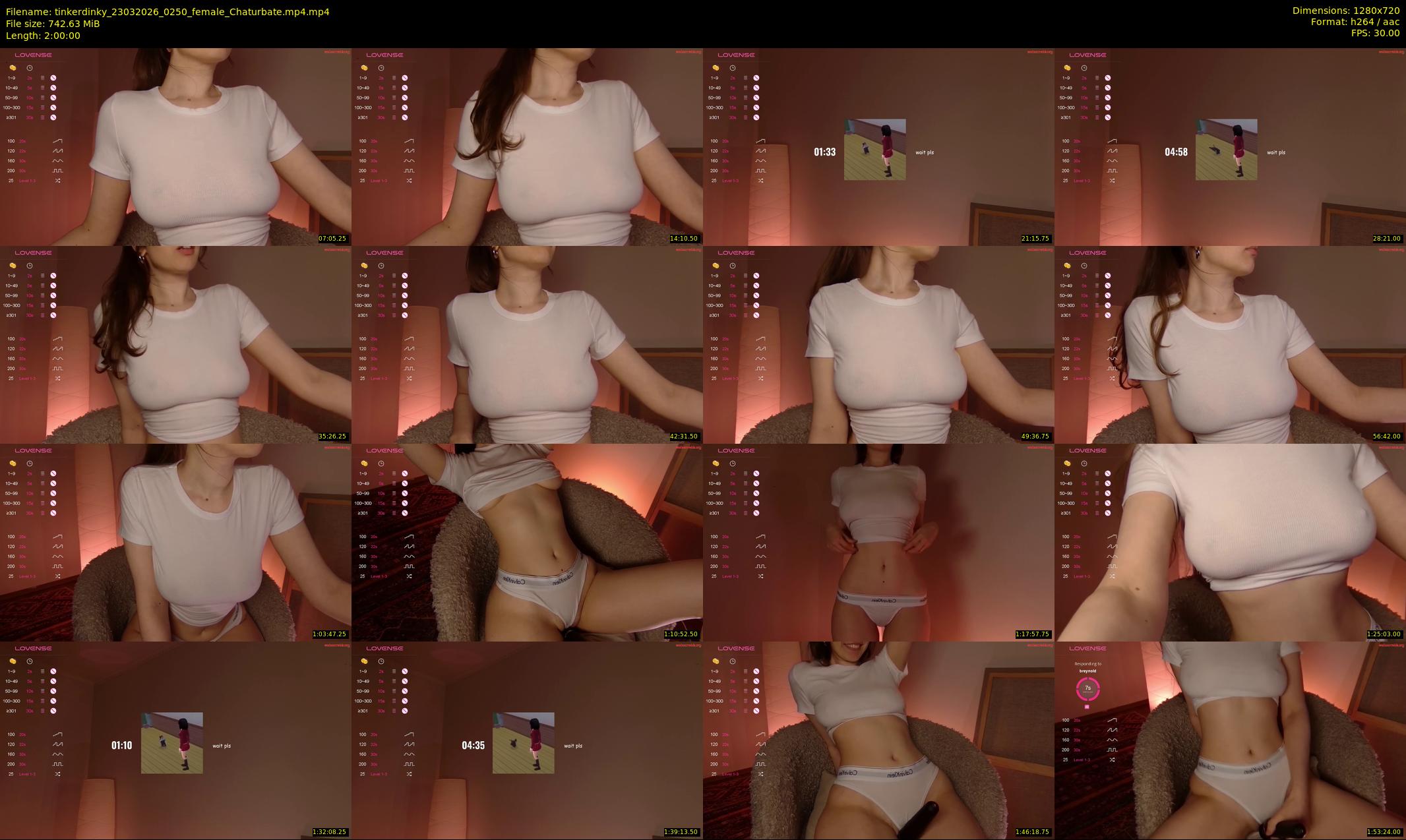tinkerdinky — 120 minute Chaturbate female cam show recording, 720p, Mar 23, 2026
