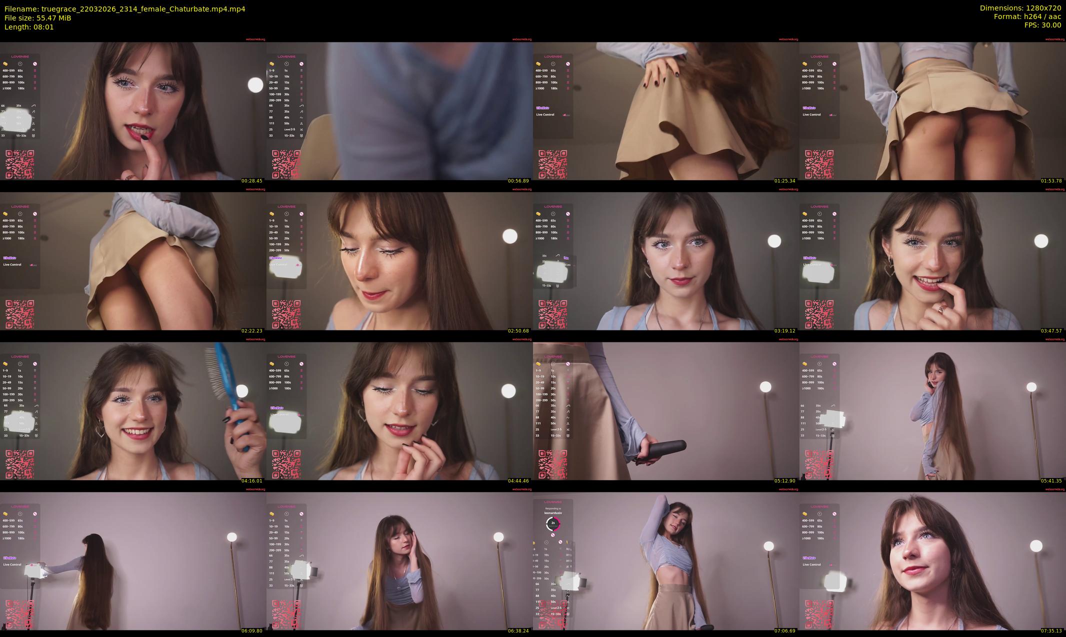 truegrace — 9 minute Chaturbate female cam show recording, 720p, Mar 22, 2026