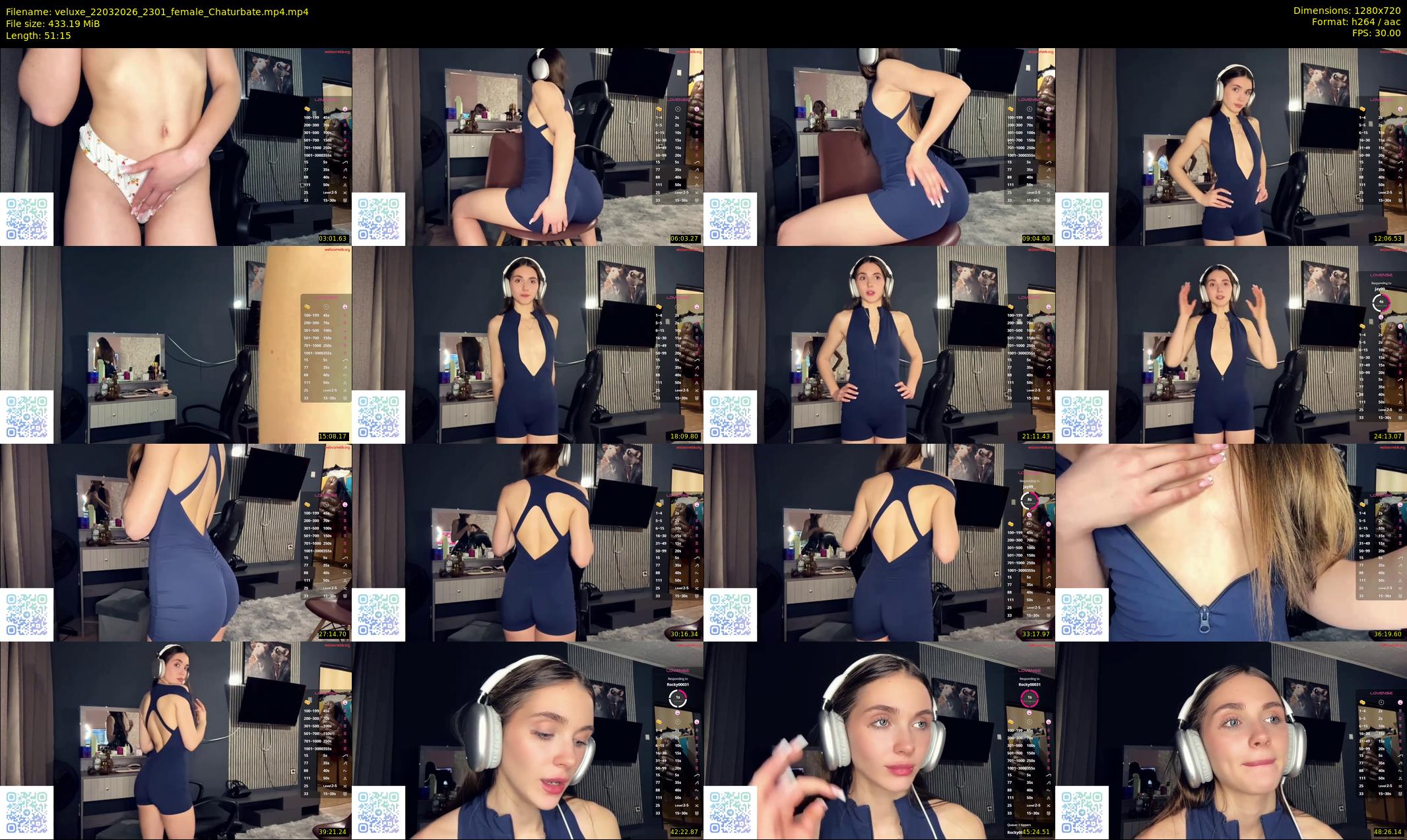 veluxe — 52 minute Chaturbate female cam show recording, 720p, Mar 22, 2026