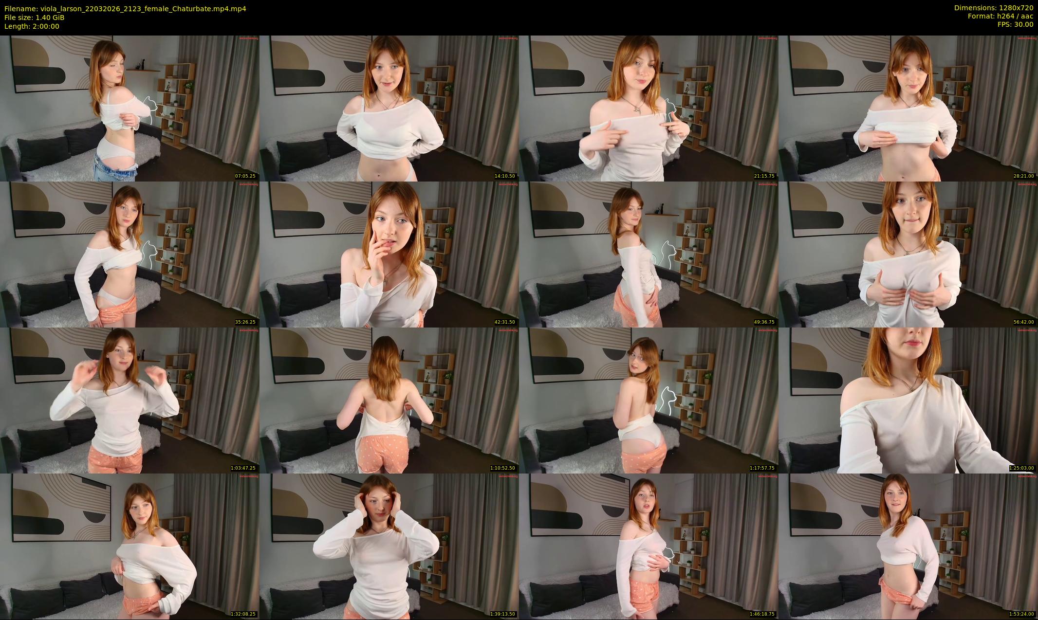 viola_larson — 120 minute Chaturbate female cam show recording, 720p, Mar 22, 2026