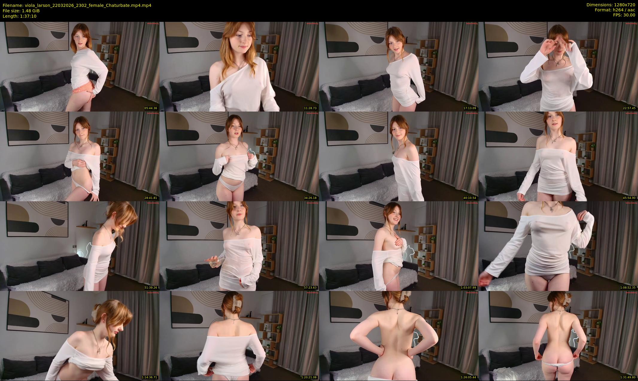 viola_larson — 98 minute Chaturbate female cam show recording, 720p, Mar 22, 2026