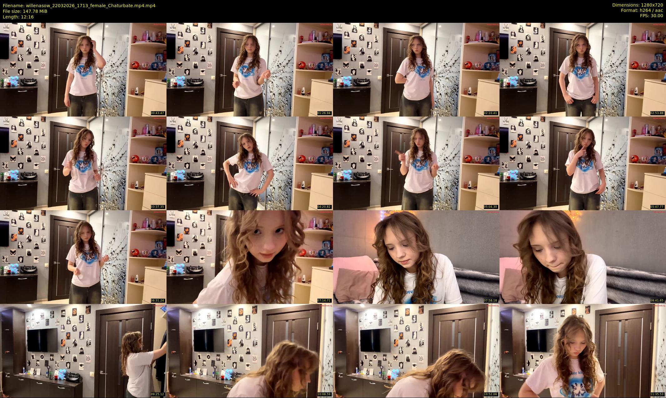 willenasow — 13 minute Chaturbate female cam show recording, 720p, Mar 22, 2026