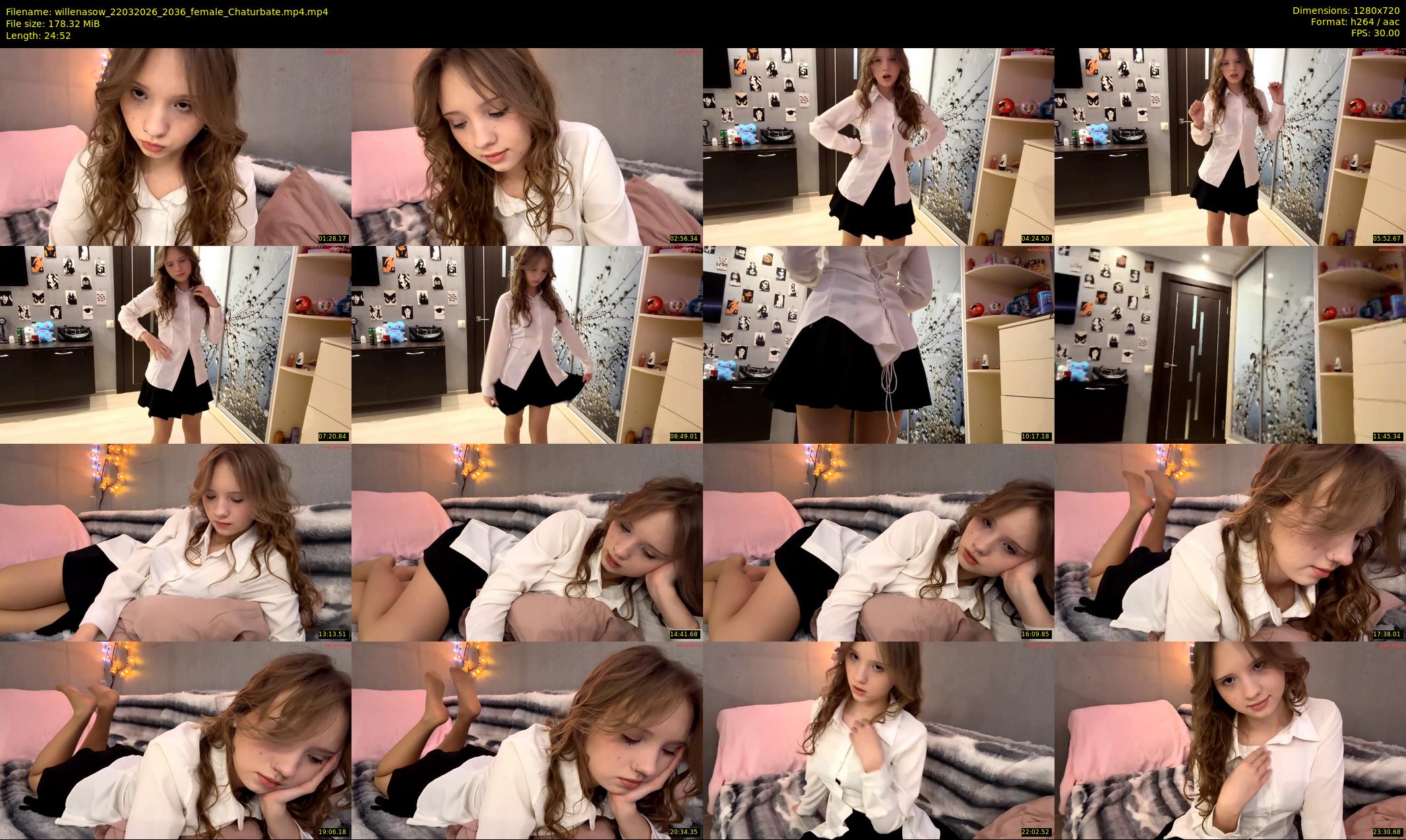 willenasow — 25 minute Chaturbate female cam show recording, 720p, Mar 22, 2026
