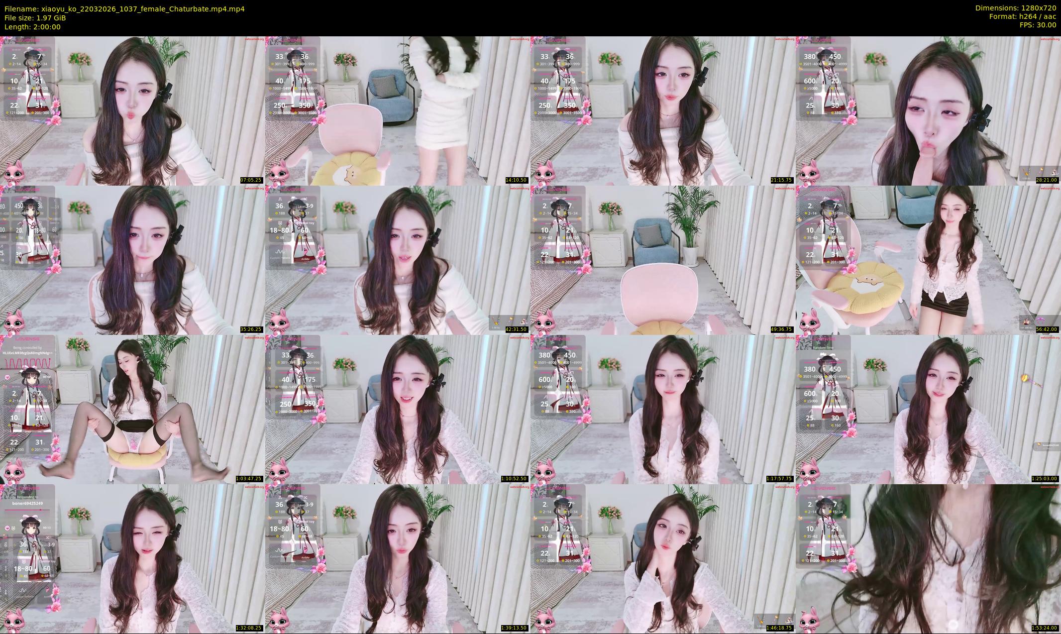 xiaoyu_ko — 120 minute Chaturbate female cam show recording, 720p, Mar 22, 2026