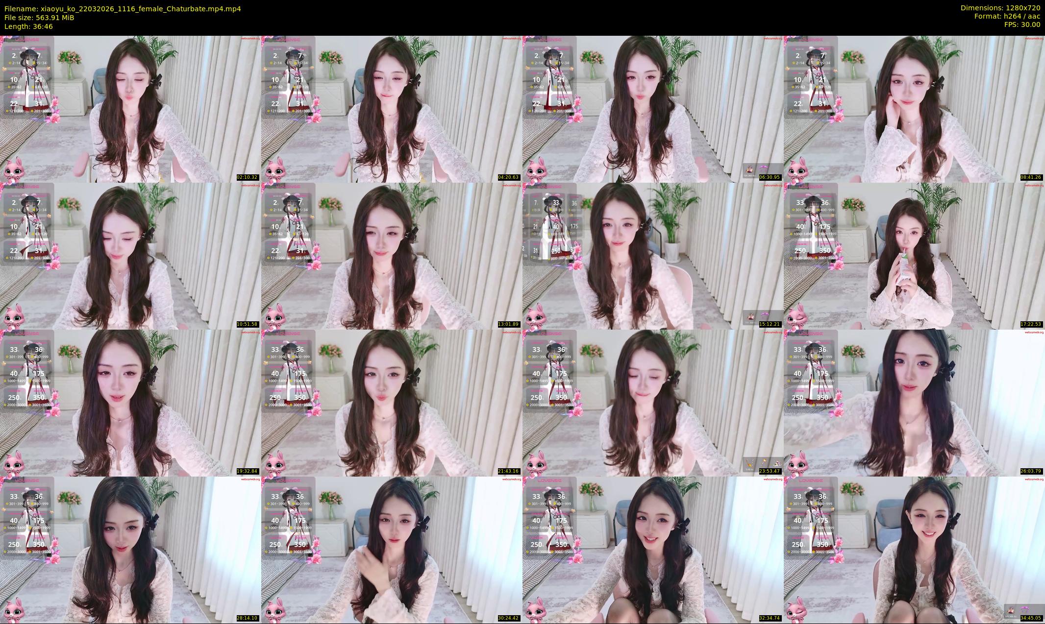 xiaoyu_ko — 37 minute Chaturbate female cam show recording, 720p, Mar 22, 2026