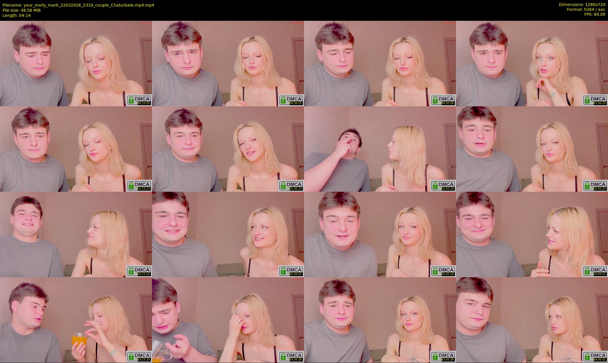 your_molly_mark — 5 minute Chaturbate couple cam show recording, 720p, Mar 22, 2026