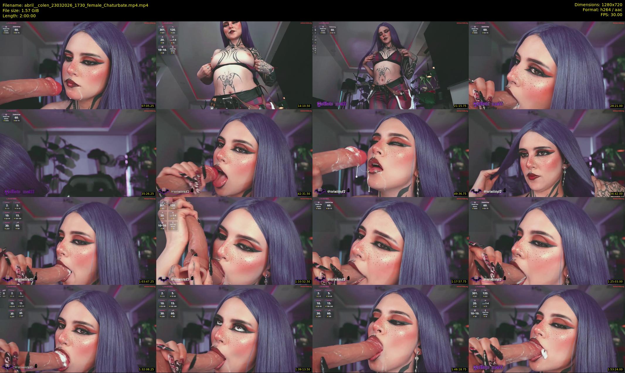 abril__colen — 120 minute Chaturbate female cam show recording, 720p, Mar 23, 2026