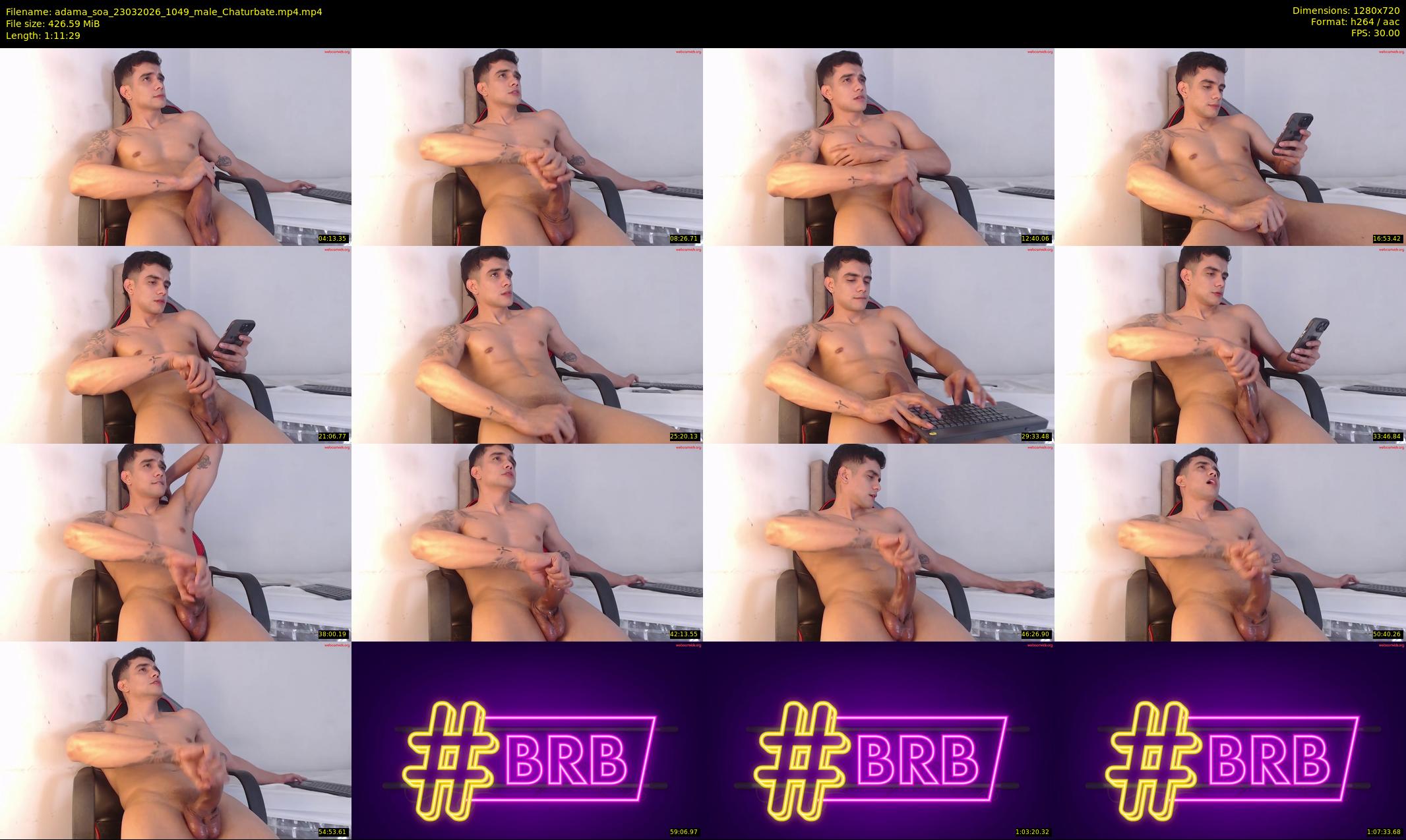 adama_soa — 72 minute Chaturbate male cam show recording, 720p, Mar 23, 2026