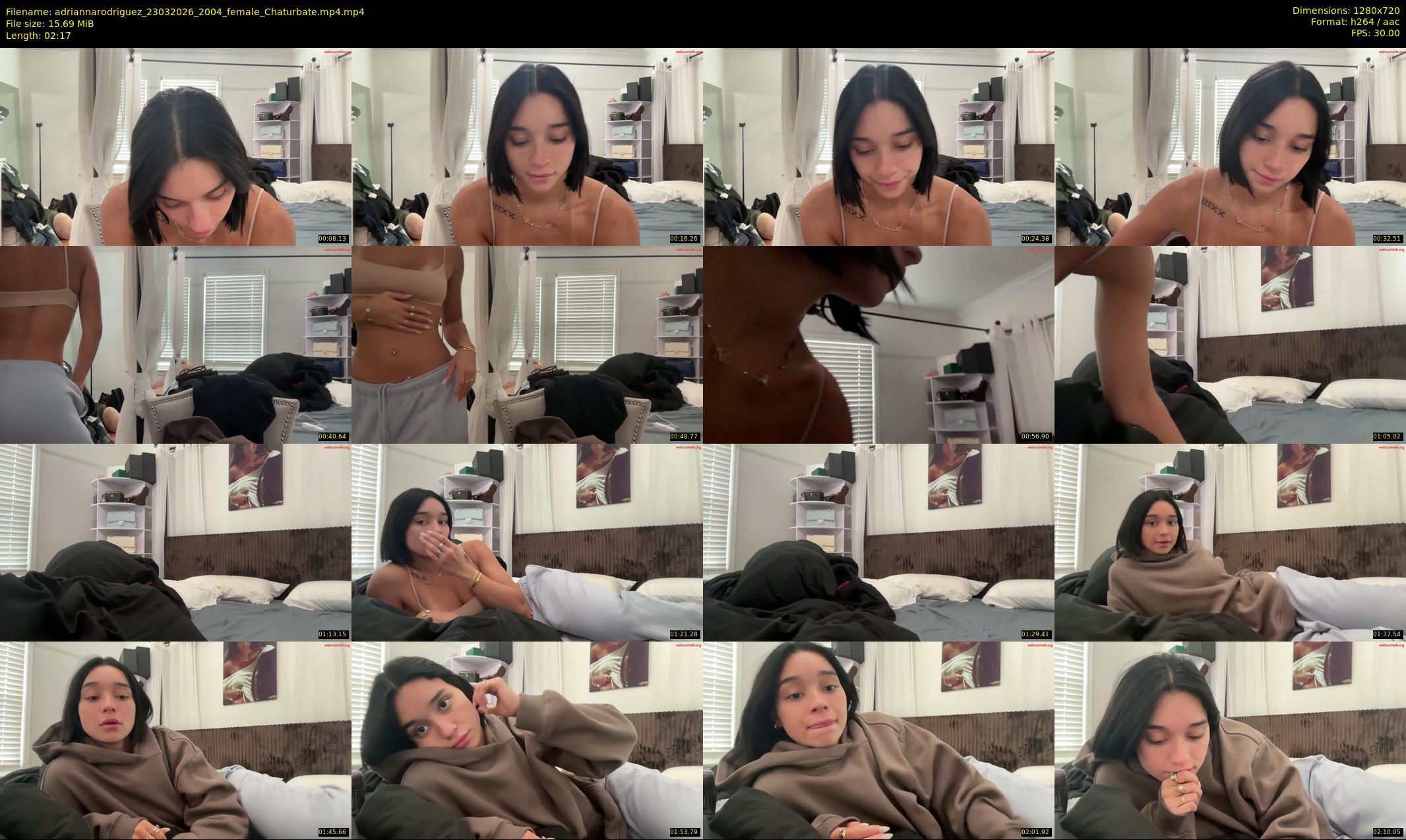 adriannarodriguez — 3 minute Chaturbate female cam show recording, 720p, Mar 23, 2026