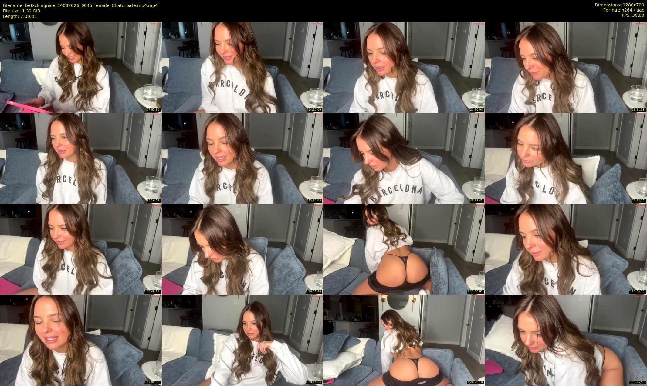 befxckingnice — 121 minute Chaturbate female cam show recording, 720p, Mar 24, 2026