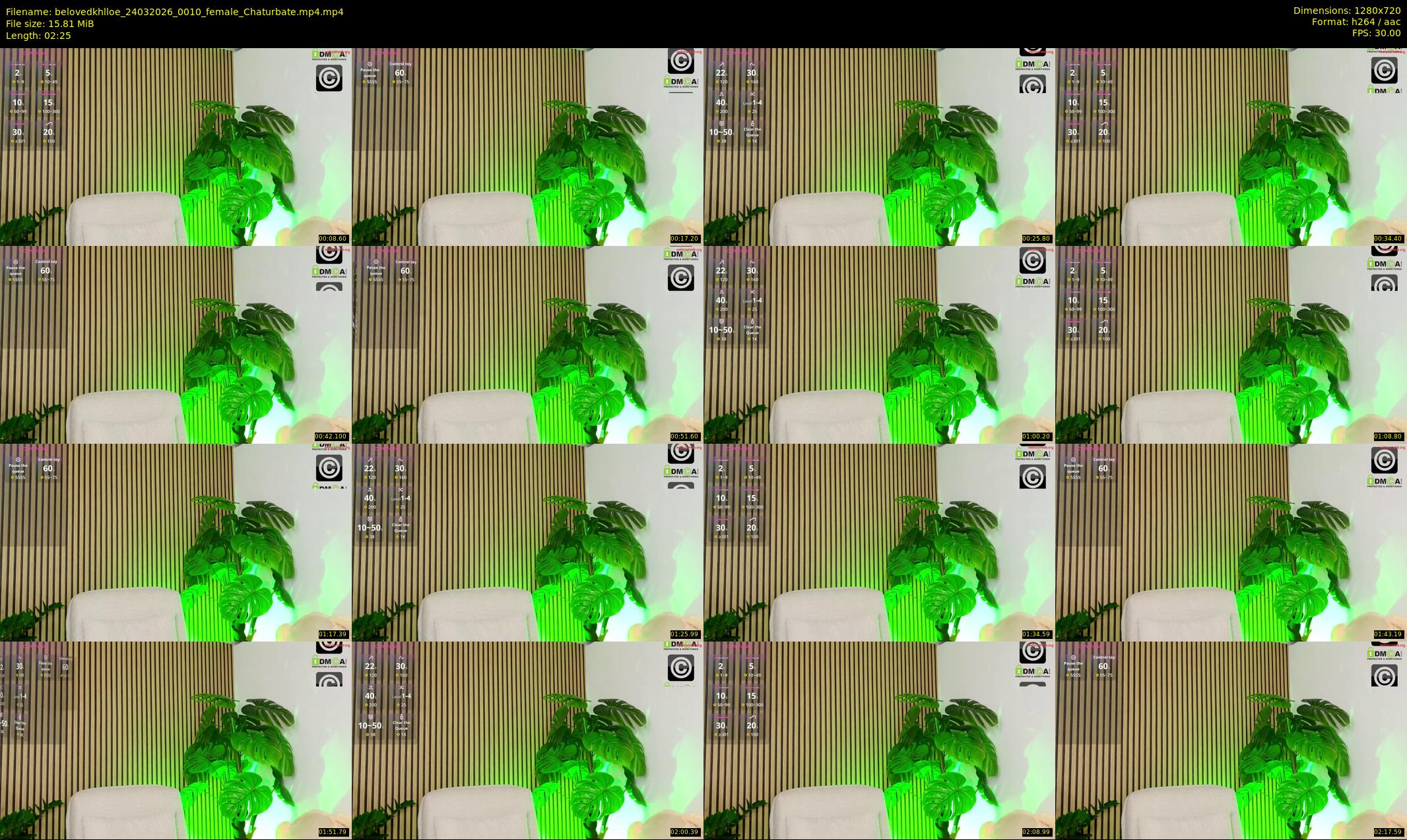 belovedkhlloe — 3 minute Chaturbate female cam show recording, 720p, Mar 24, 2026