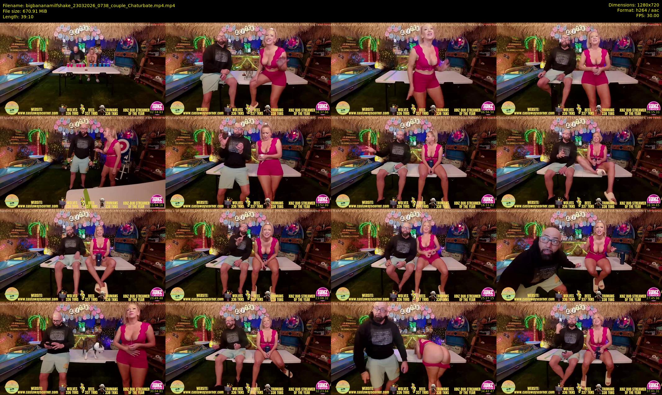 bigbananamilfshake — 40 minute Chaturbate couple cam show recording, 720p, Mar 23, 2026