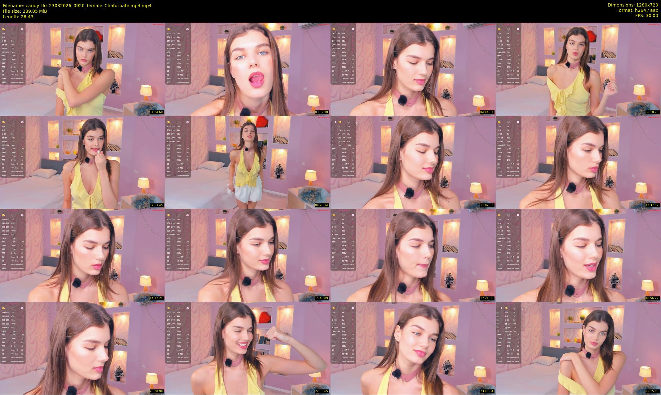 candy_flo — 27 minute Chaturbate female cam show recording, 720p, Mar 23, 2026