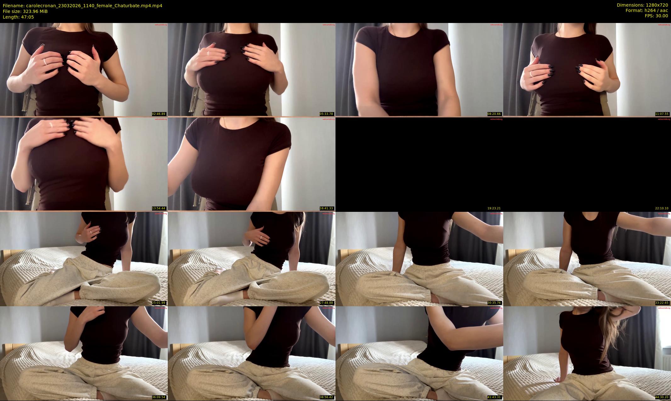 carolecronan — 48 minute Chaturbate female cam show recording, 720p, Mar 23, 2026