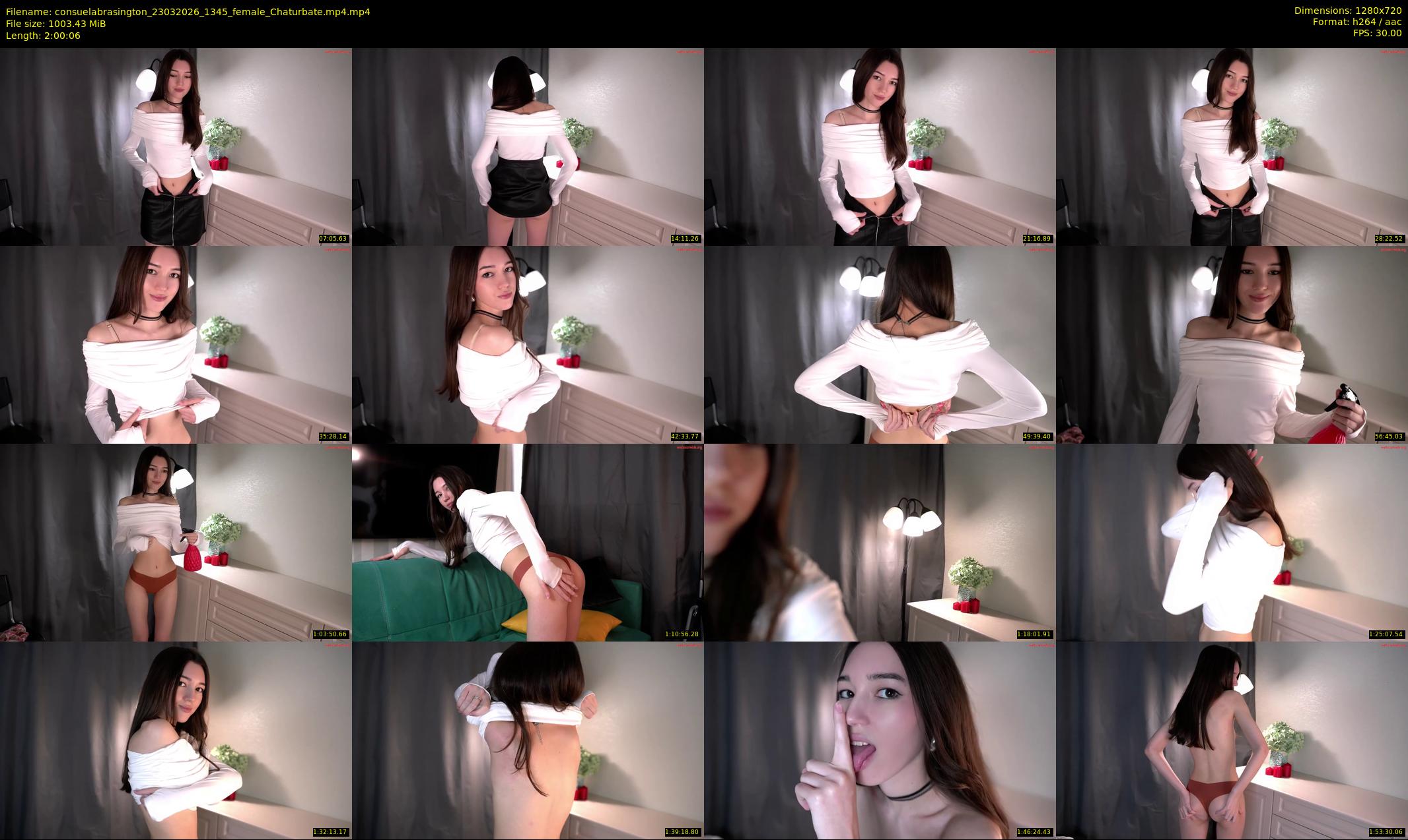 consuelabrasington — 121 minute Chaturbate female cam show recording, 720p, Mar 23, 2026