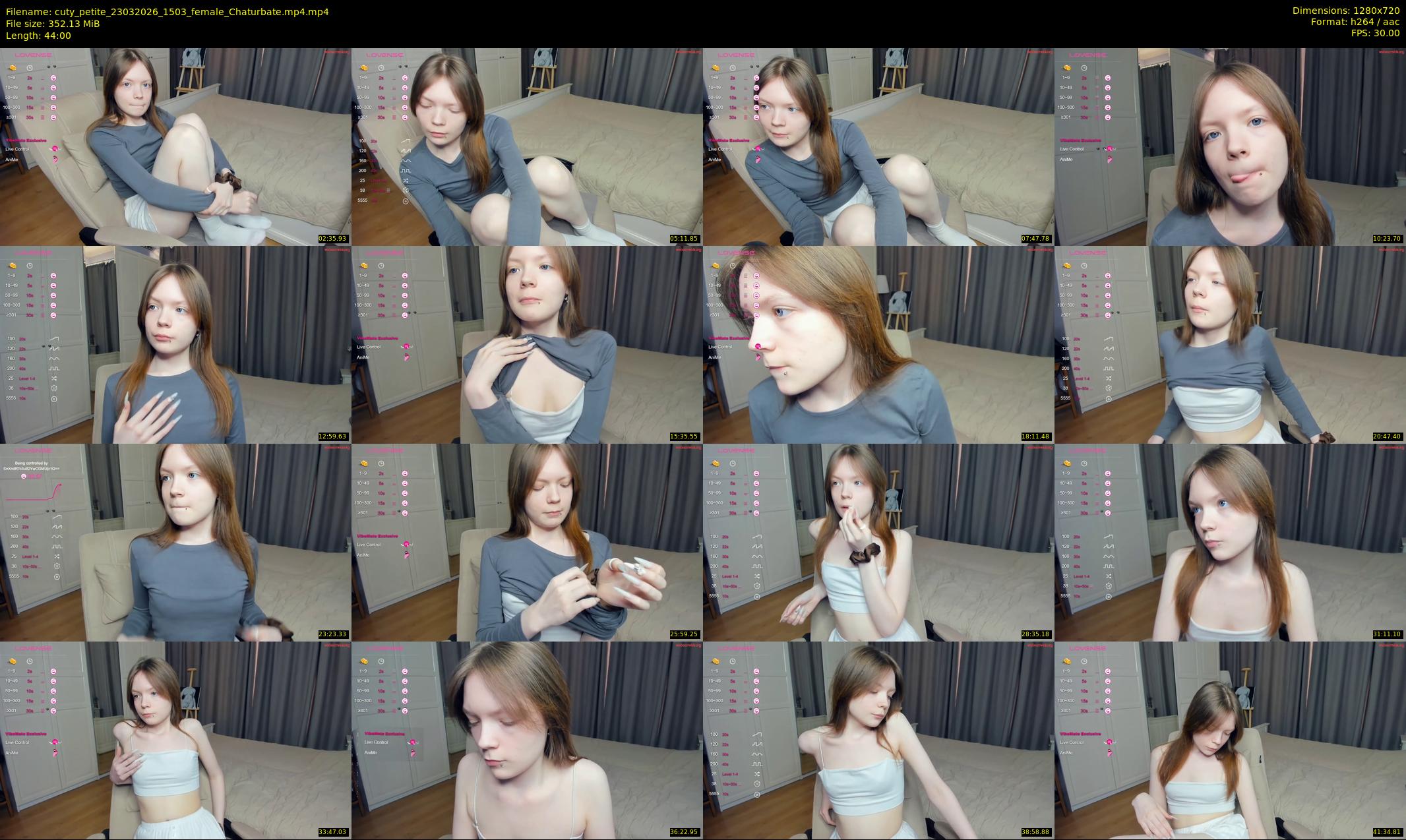 cuty_petite — 44 minute Chaturbate female cam show recording, 720p, Mar 23, 2026
