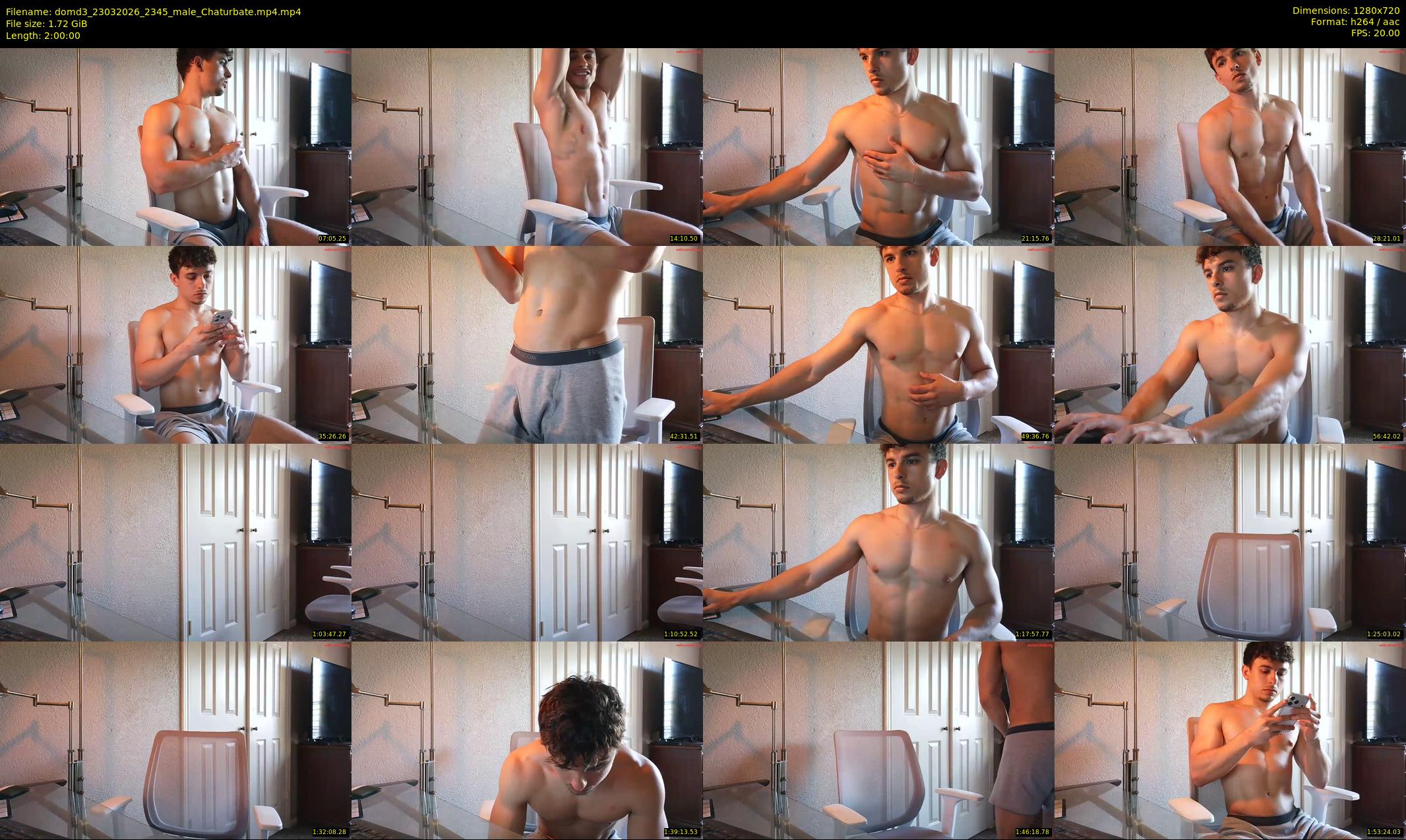 domd3 — 120 minute Chaturbate male cam show recording, 720p, Mar 23, 2026