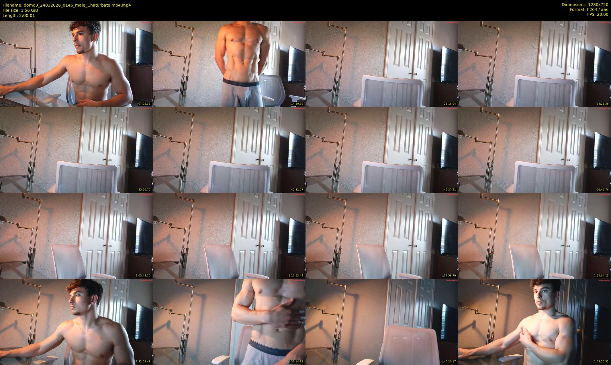 domd3 — 121 minute Chaturbate male cam show recording, 720p, Mar 24, 2026