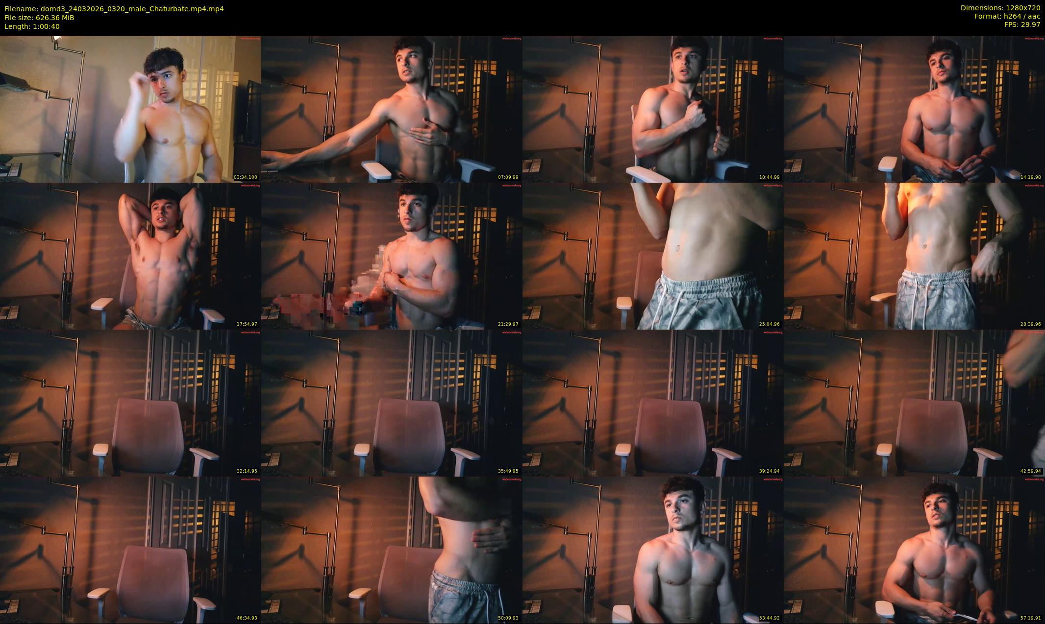 domd3 — 61 minute Chaturbate male cam show recording, 720p, Mar 24, 2026