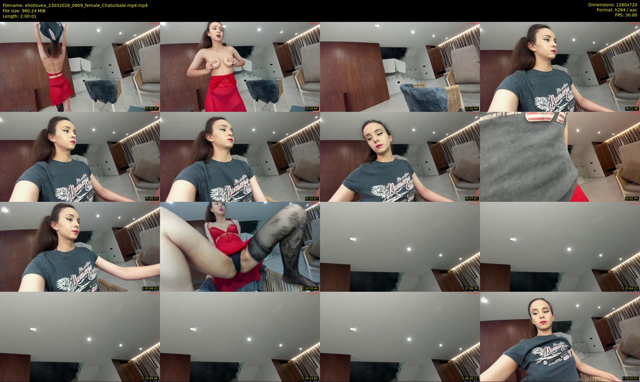 ehotlovea — 121 minute Chaturbate female cam show recording, 720p, Mar 23, 2026