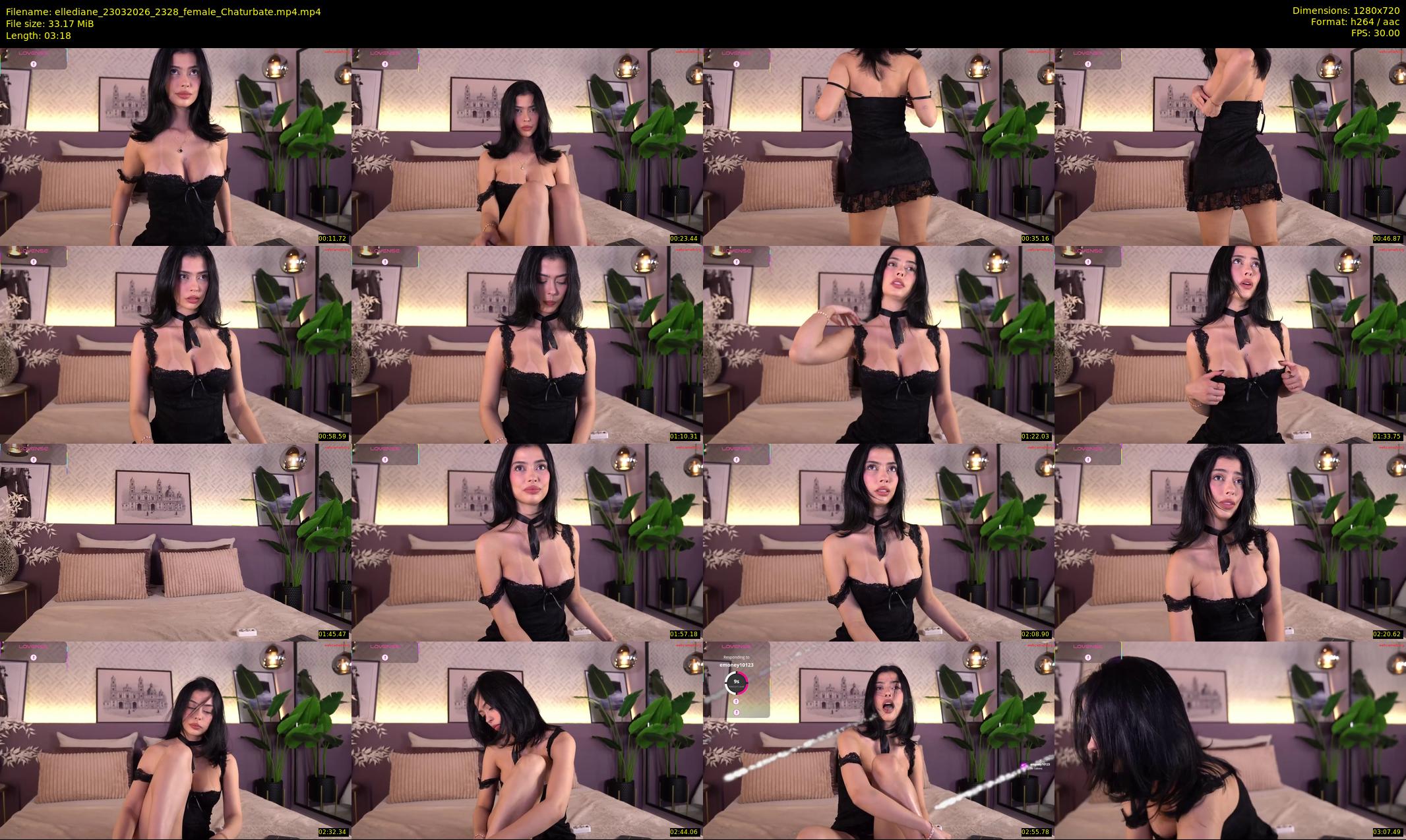 ellediane — 4 minute Chaturbate female cam show recording, 720p, Mar 23, 2026