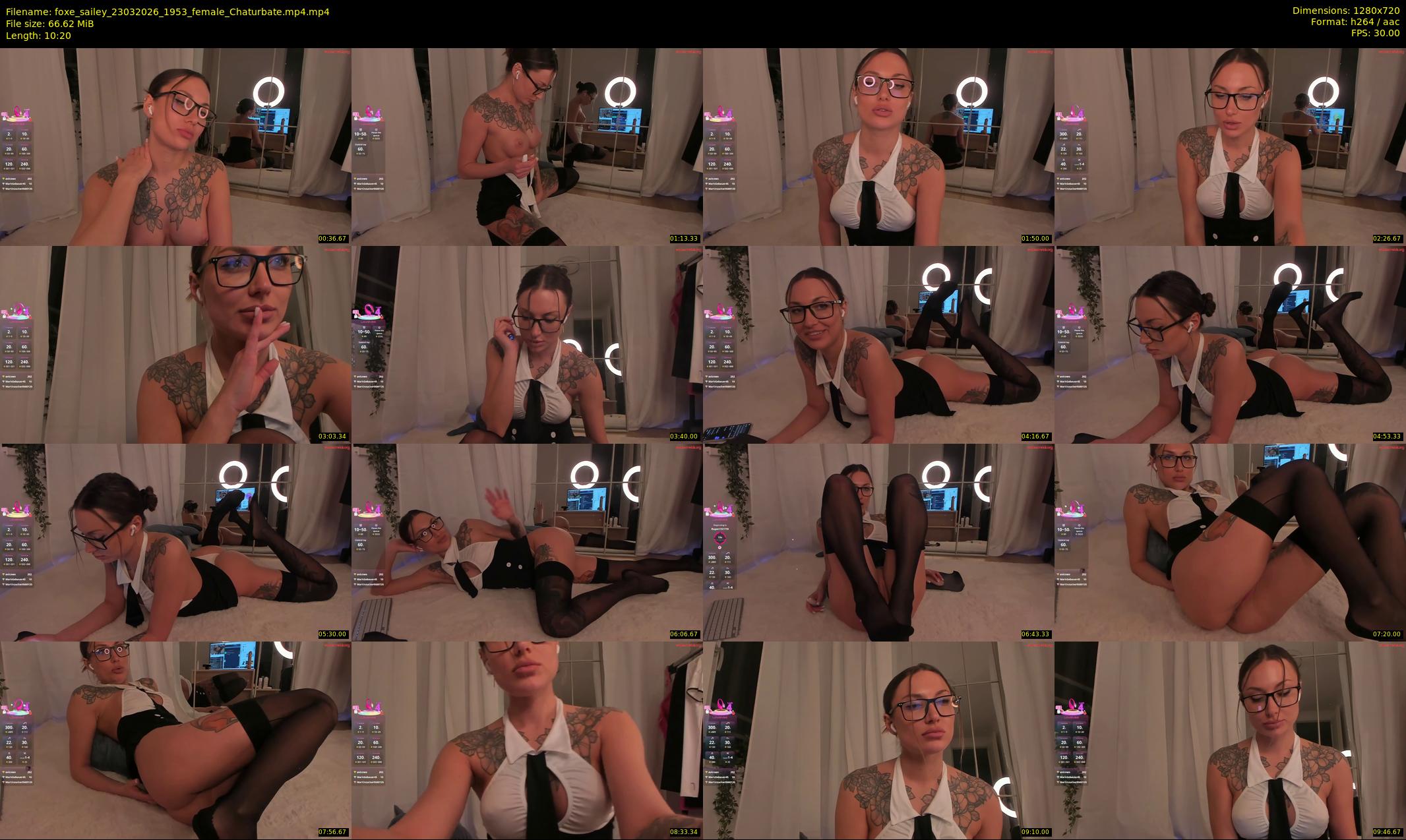 foxe_sailey — 11 minute Chaturbate female cam show recording, 720p, Mar 23, 2026