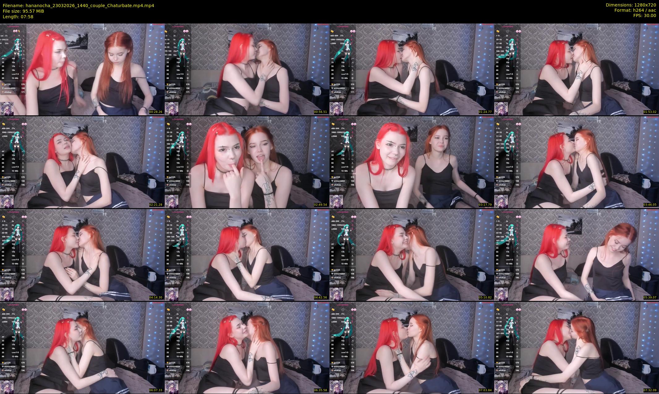hananocha — 8 minute Chaturbate couple cam show recording, 720p, Mar 23, 2026