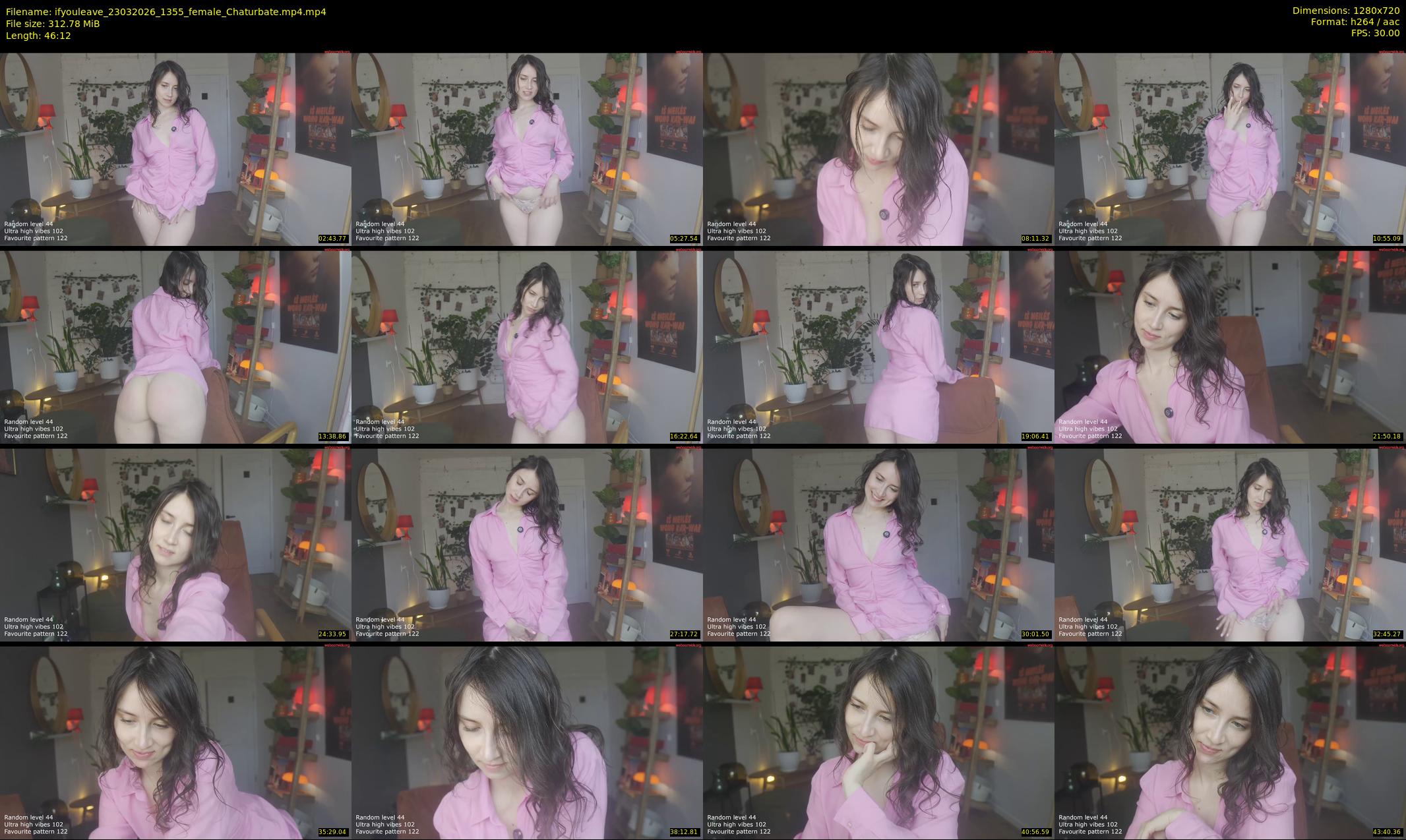 ifyouleave — 47 minute Chaturbate female cam show recording, 720p, Mar 23, 2026