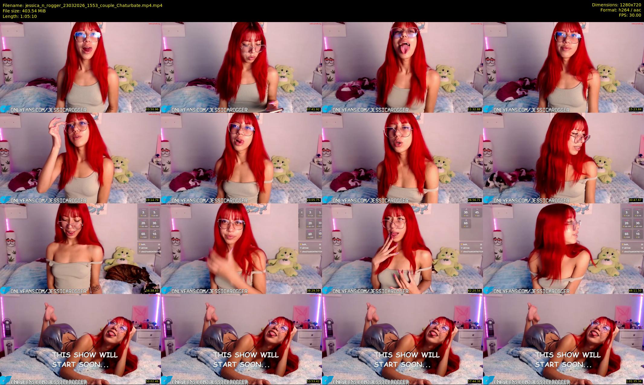 jessica_n_rogger — 66 minute Chaturbate couple cam show recording, 720p, Mar 23, 2026
