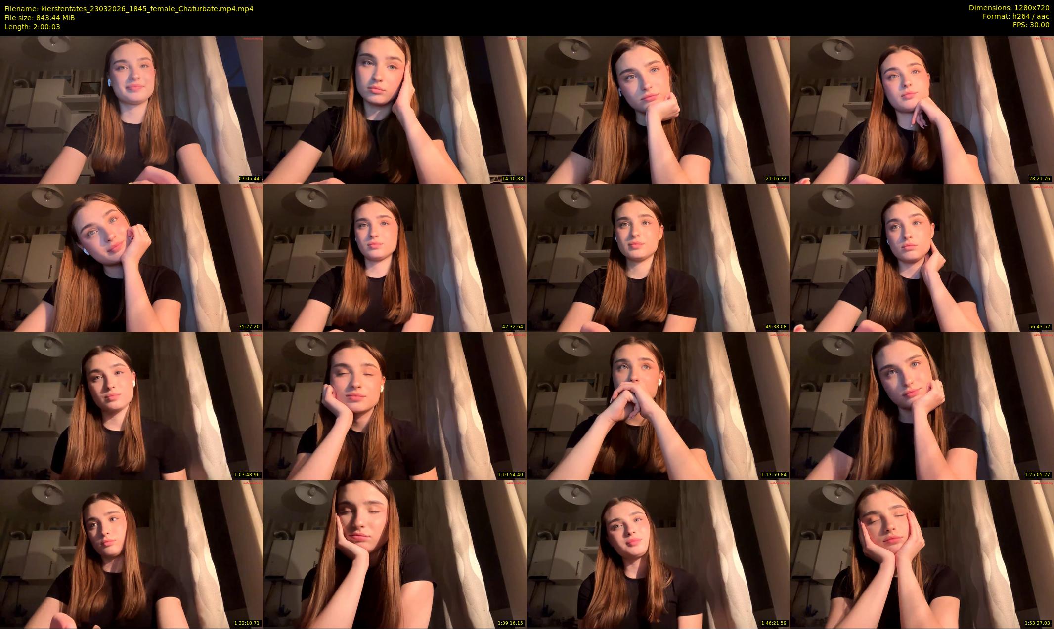 kierstentates — 121 minute Chaturbate female cam show recording, 720p, Mar 23, 2026