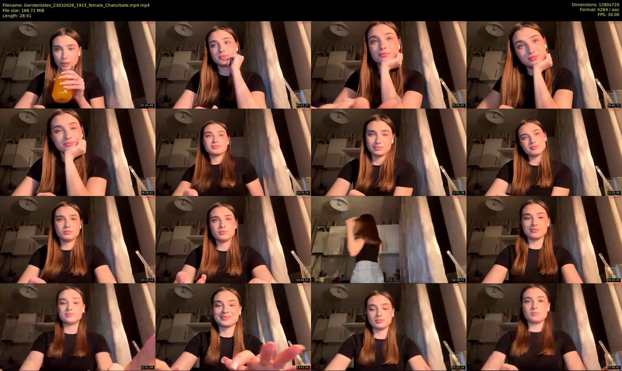 kierstentates — 29 minute Chaturbate female cam show recording, 720p, Mar 23, 2026