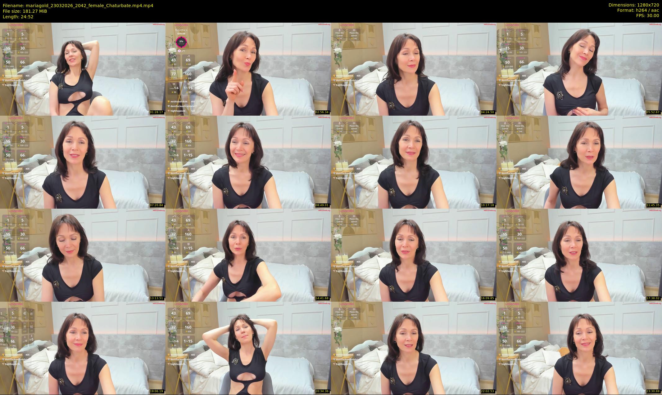 mariagold — 25 minute Chaturbate female cam show recording, 720p, Mar 23, 2026